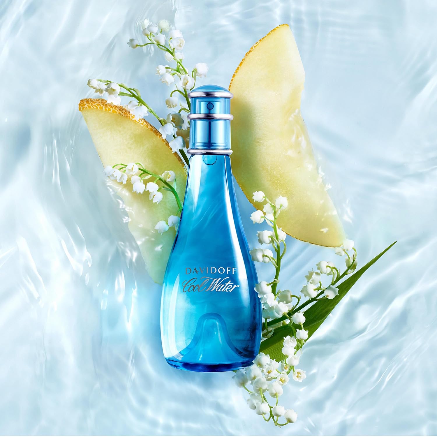 Davidoff Cool Water Eau de Toilette – Fresh Floral Women's Perfume – With Notes of Watermelon, Lily of the Valley & Musk – Long Lasting Fragrance