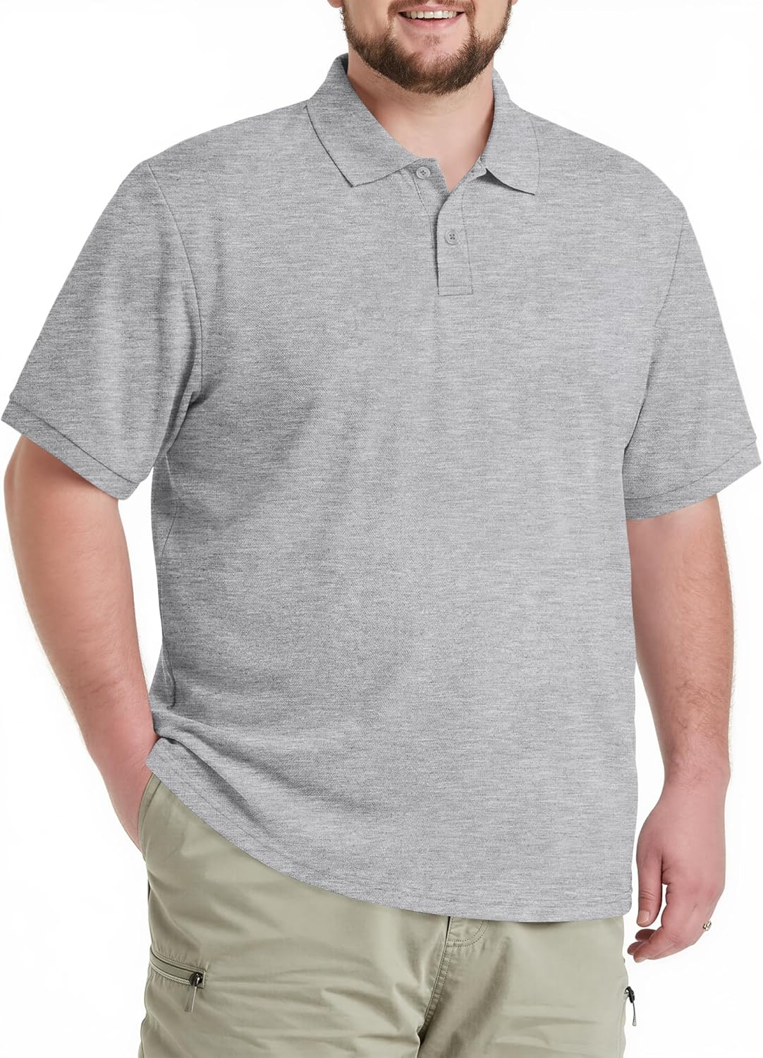 COOFANDY Men's Polo Shirts Short Sleeve Cotton Pique T Shirts Casual Summer Basic Tee Big and Tall