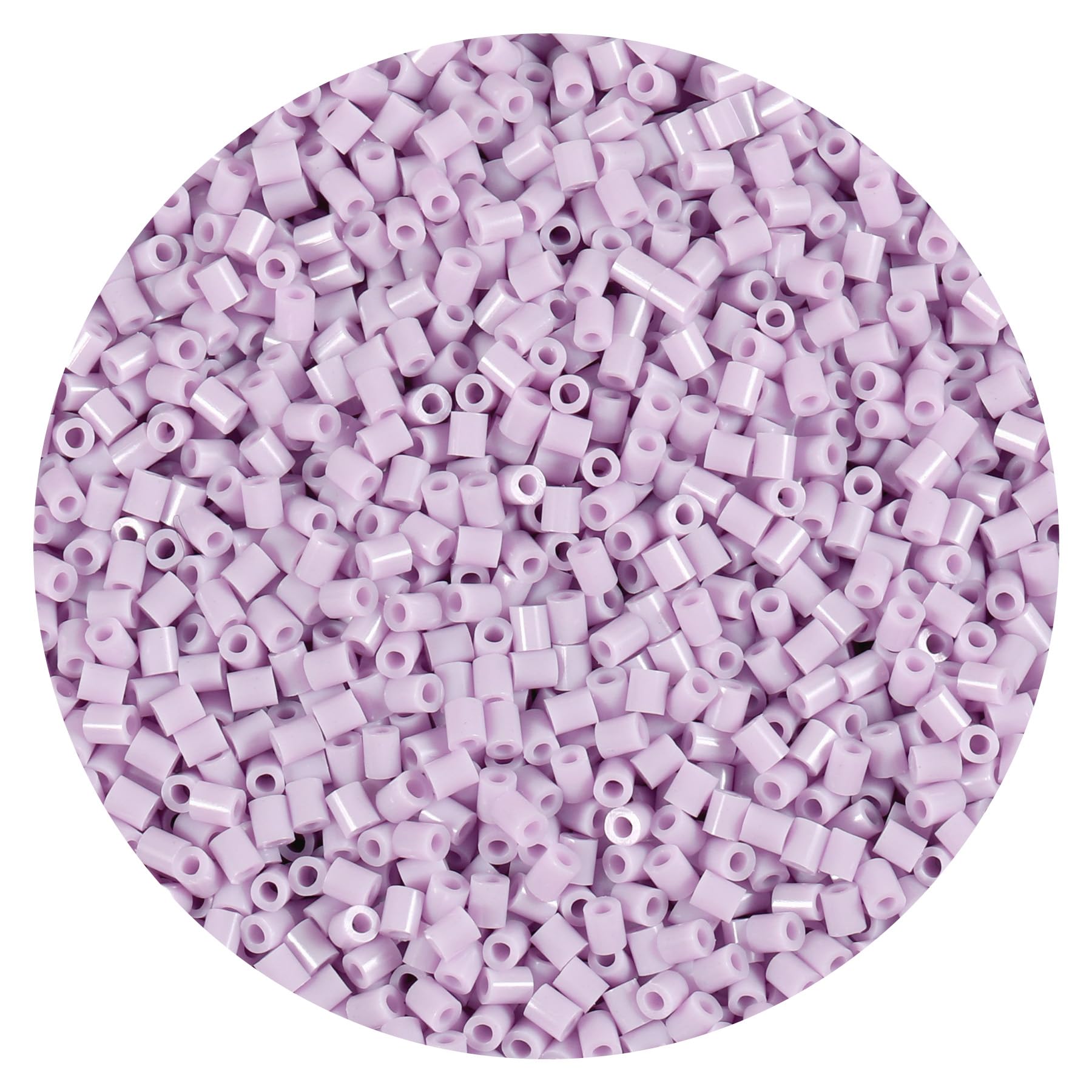 10000Pcs Loose Mini Fuse Beads 2.6mm Bulk Refill Kit Stress Relief Pixel Art 3D Craft Melting Beads for DIY Decor Crafts Creative Handmade Projects (D19 Light Purple)
