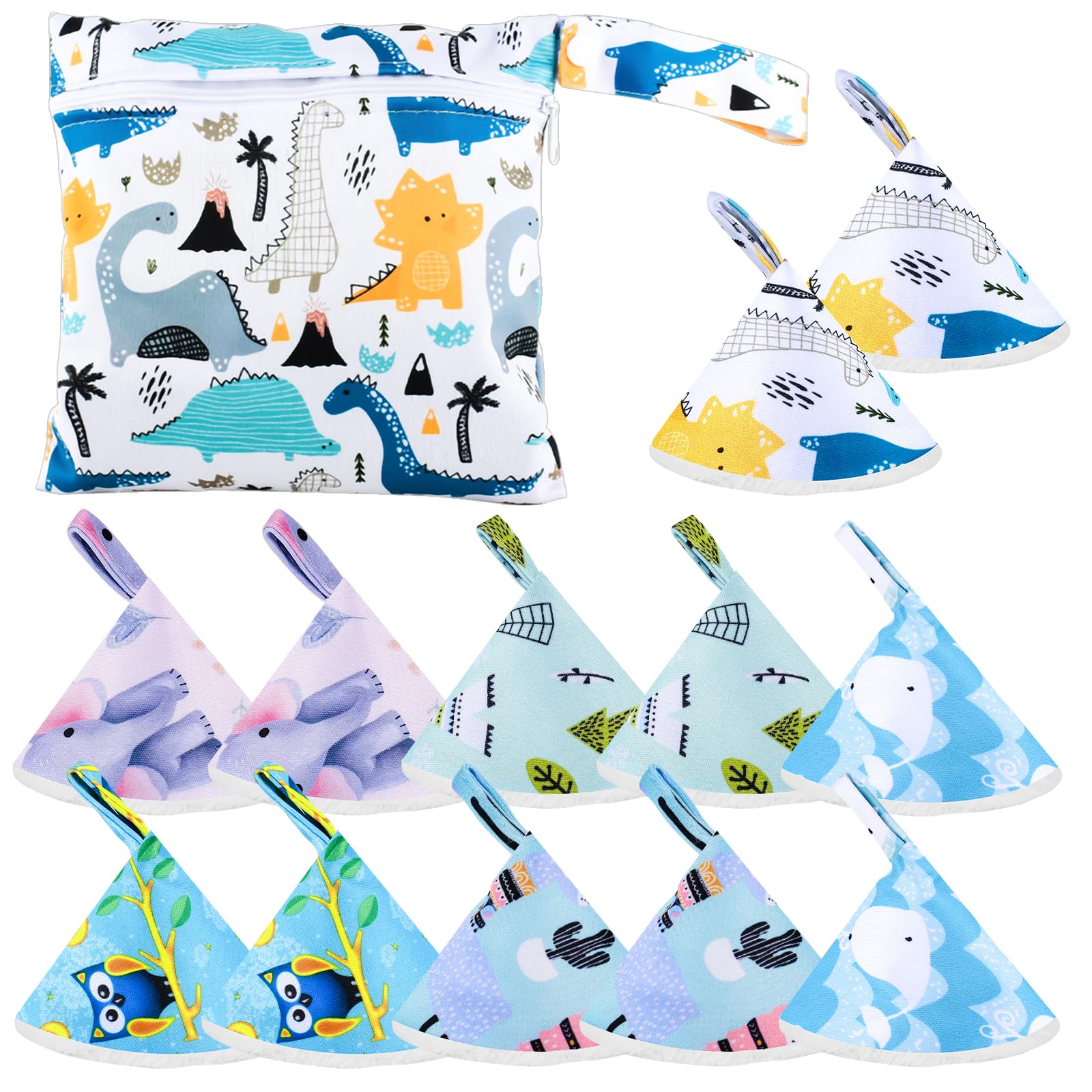 Pipi Tipi Lot de 12 couches pour bébé garçon Pee Teepee et 1 sac à, forte absorption d'eau, pour rester au sec lors du changement des, accessoires de changement de couches pour garçon