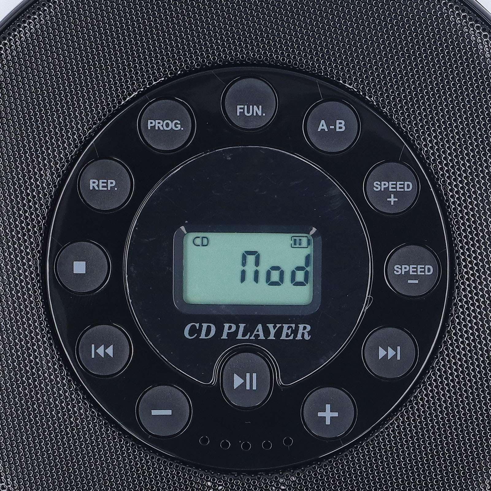 KUIDAMOS Lettore CD Portatile Bluetooth Leggero Ricaricabile Anti-salto per Viaggi a Casa Batteria da 2000 MAh (Nera)