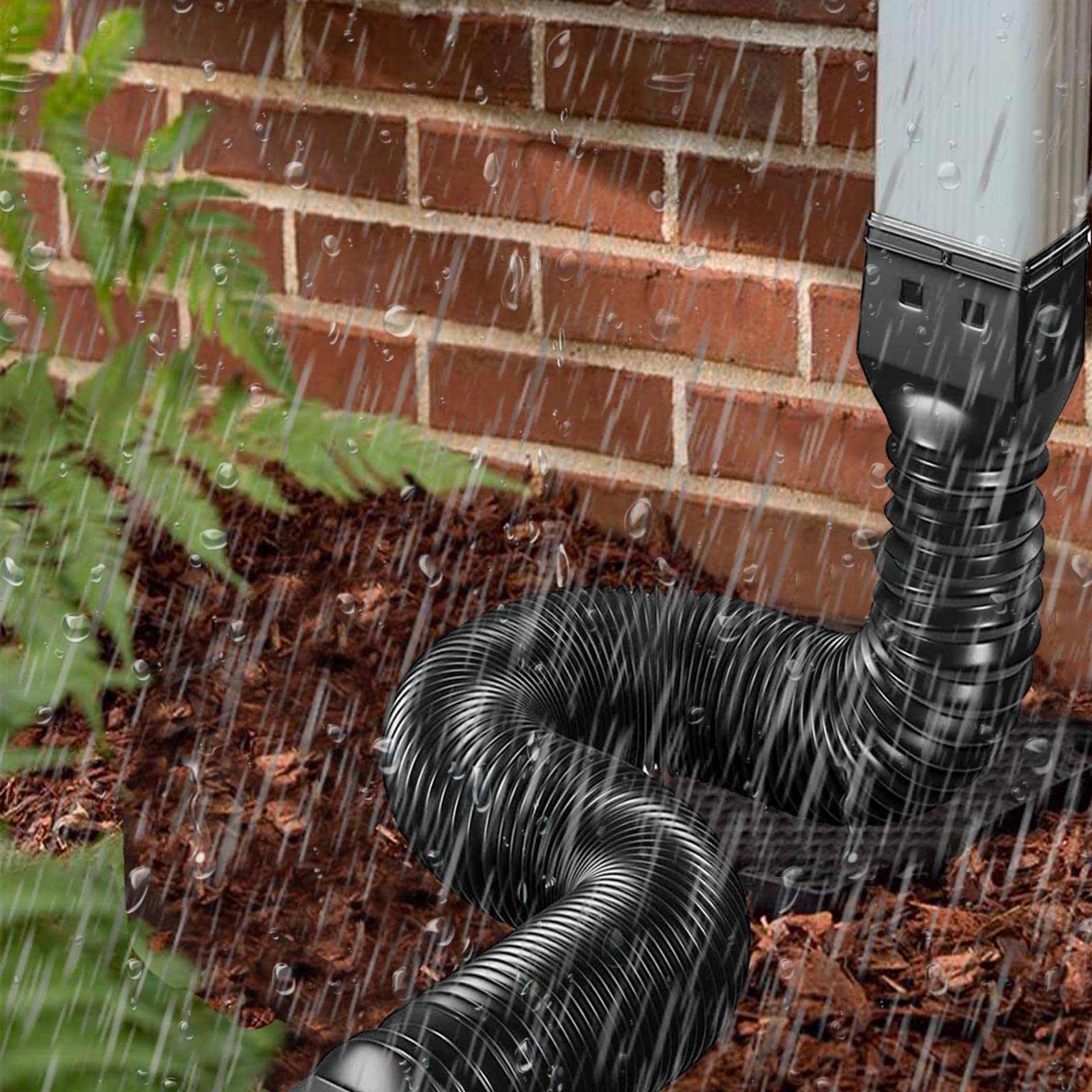 Prolunga Flessibile Per Grondaia - Tubo Di Scarico Estensibile Da 21 A 60 Pollici, PVC - Foto 2