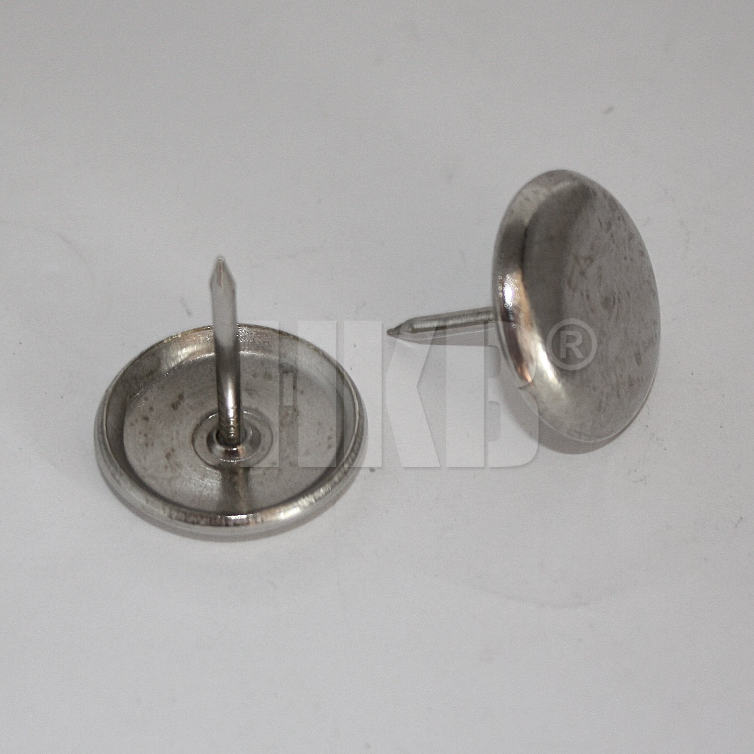 HKB ® Hettich 0062778 Metal Gliders with 15 mm Steel Pin Round 