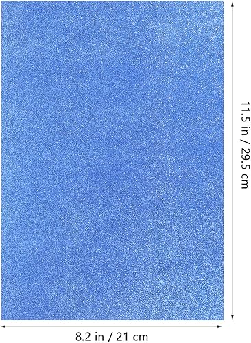 Miniatura 5 de Papel de cartulina con purpurina, 26 hojas de cartulina de colores brillantes, papel de cartulina con purpurina de doble cara A4 para proyectos de