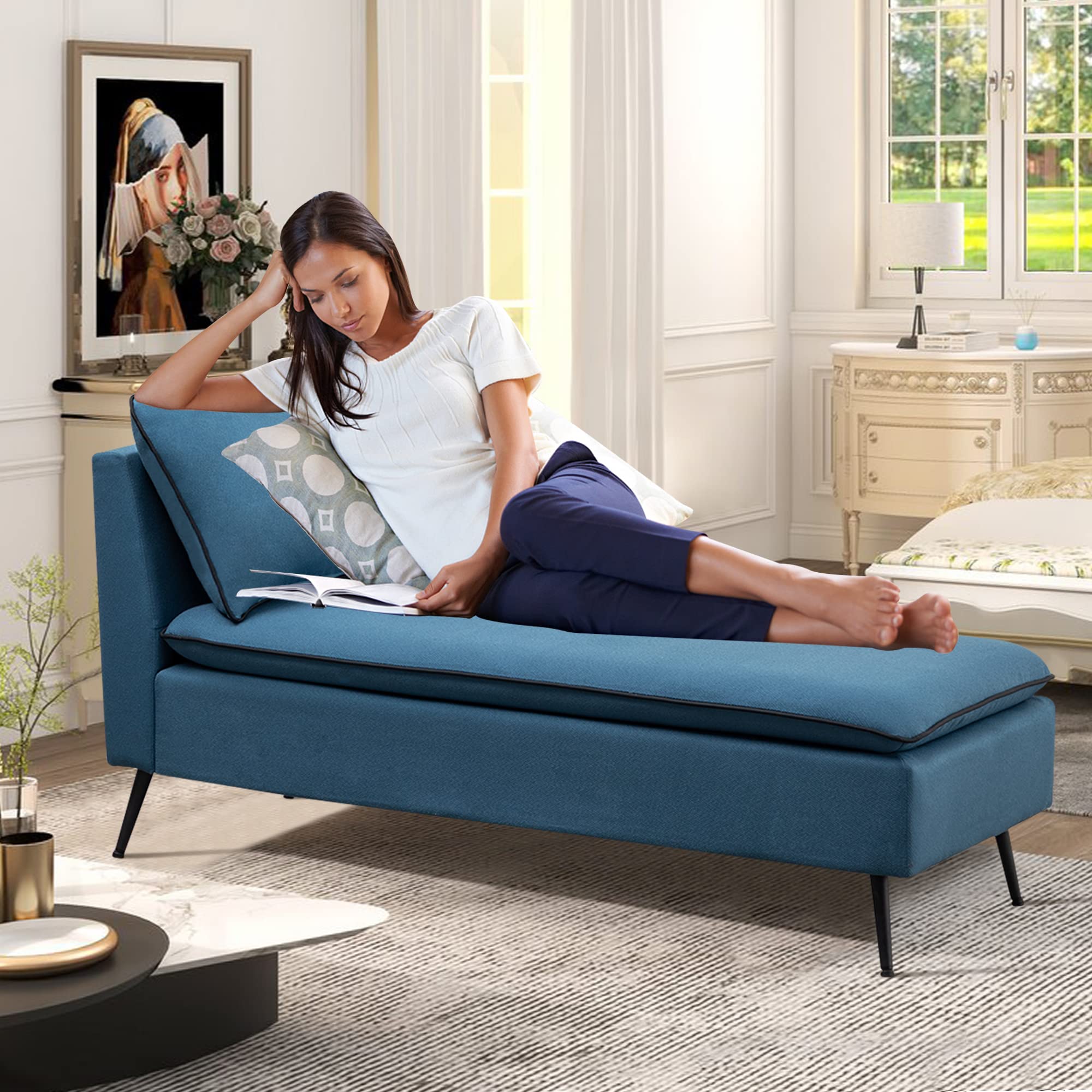 Indoor Chaise Lounge SHINEBOOM Chaise Lounge Indoor,Lounge Chair For