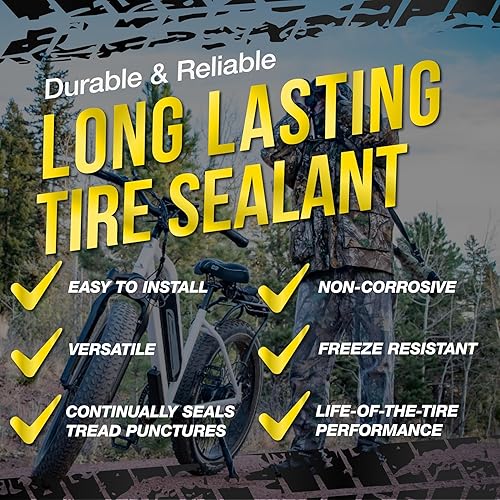 Miniatura 10 de FlatOut 25130 - Sellador de neumáticos (fórmula Sportsman), ideal para ATV, UTV  lado a lado, carros de golf, motos de cross, jeep todoterreno y
