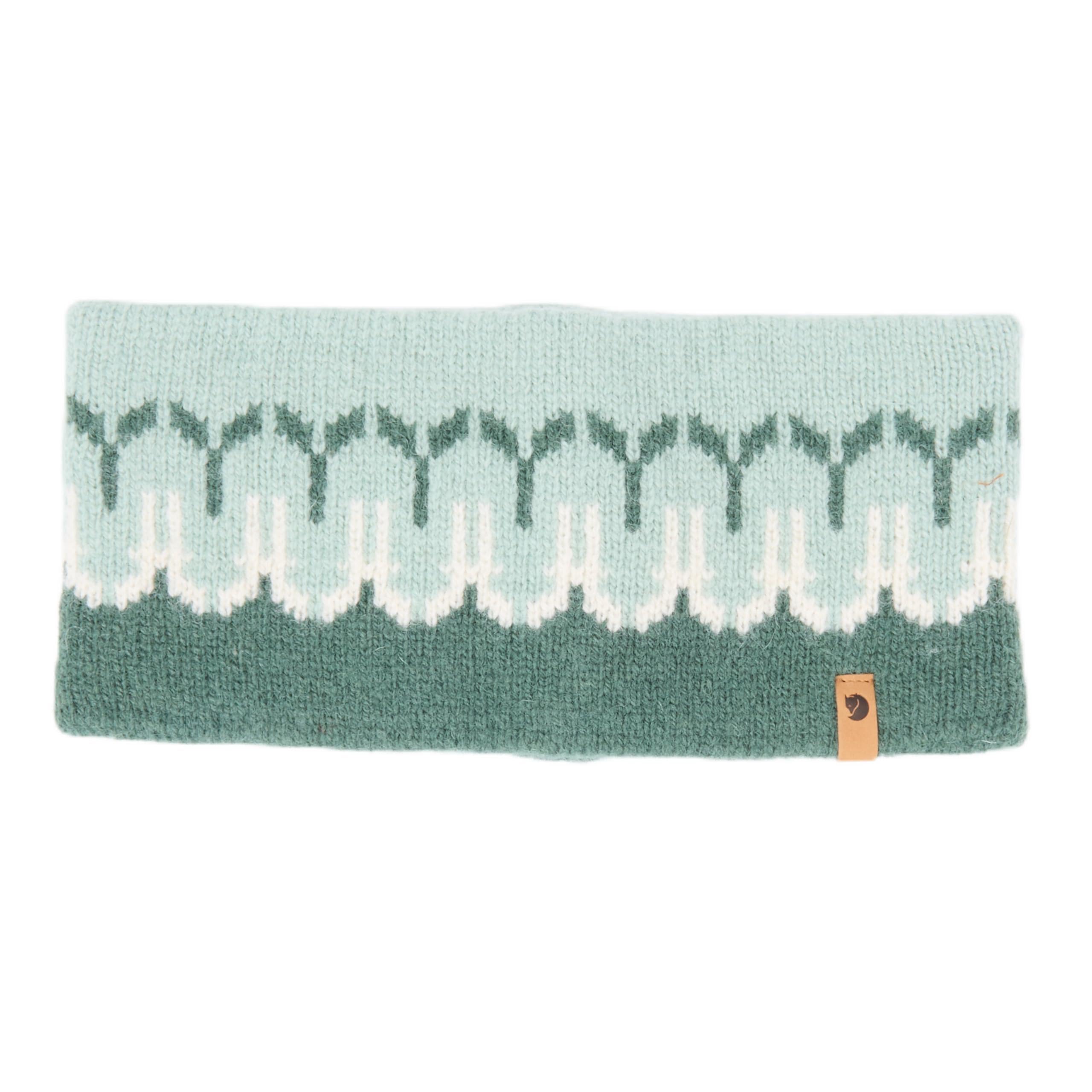 Fjällräven 87166-679-674 Övik Path Knit opaska na głowę, uniseks, głęboka patyna, Misty Green, rozmiar uniwersalny, Głęboka patyna-Misty Green, jeden rozmiar