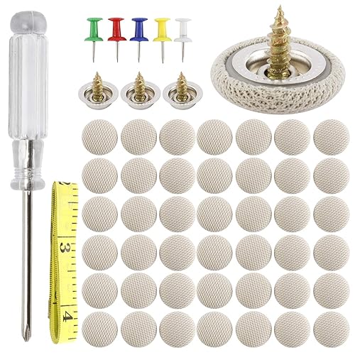 HighFree Juego de 60 pines de botón de reparación de techo de automóvil, retenedor universal para techo de automóvil, con herramienta de