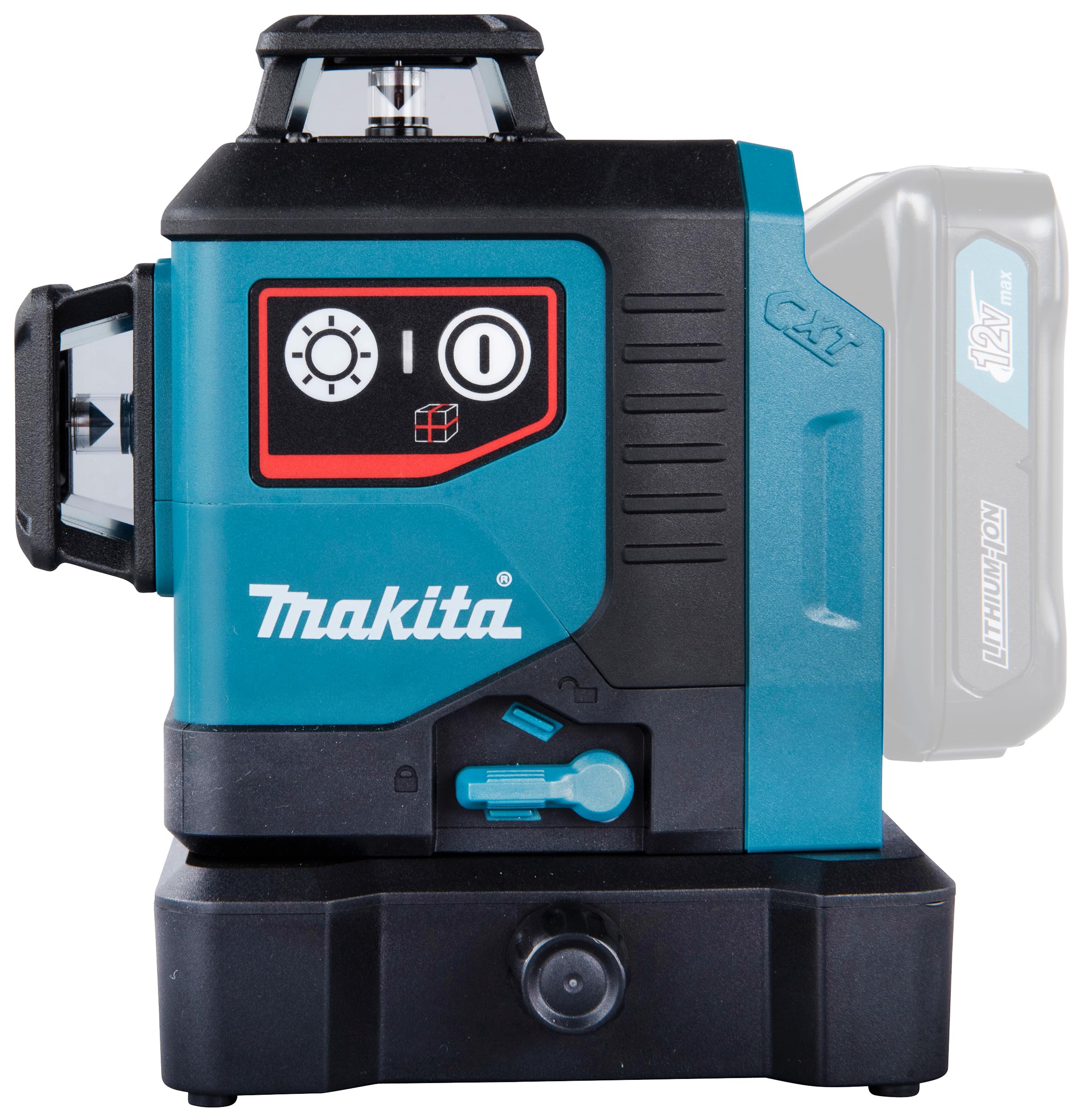 Makita SK700D 12V max CXT Lithium-Ion Cordless Self-Leveling 360° 3-Plane Red Laser, Class II, 635 nm, 2 mW, Tool Only