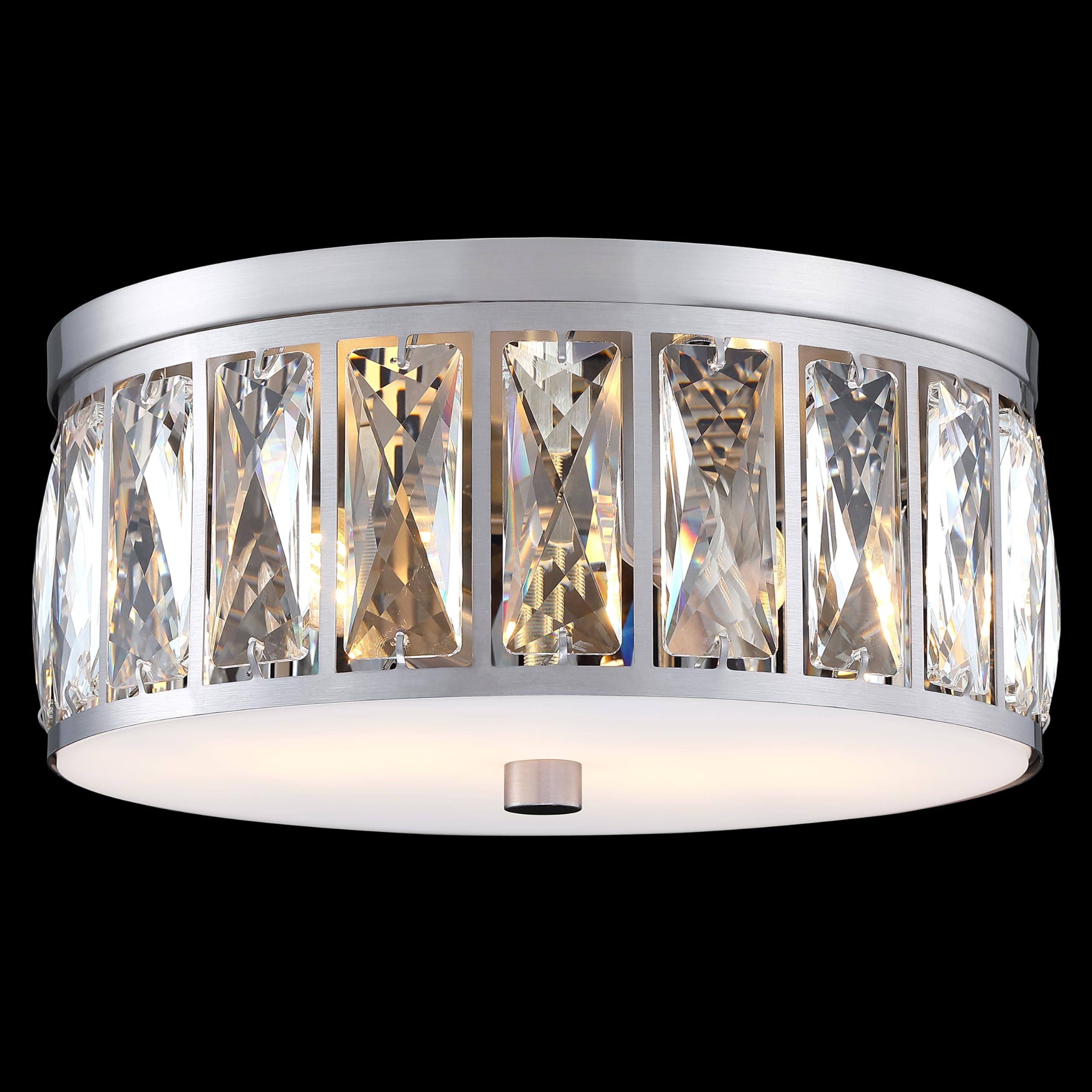 RIMI✫✫✫品 Doraimi Lighting 3 Light 12.25/ K9 Crystal Farmhouse Drum