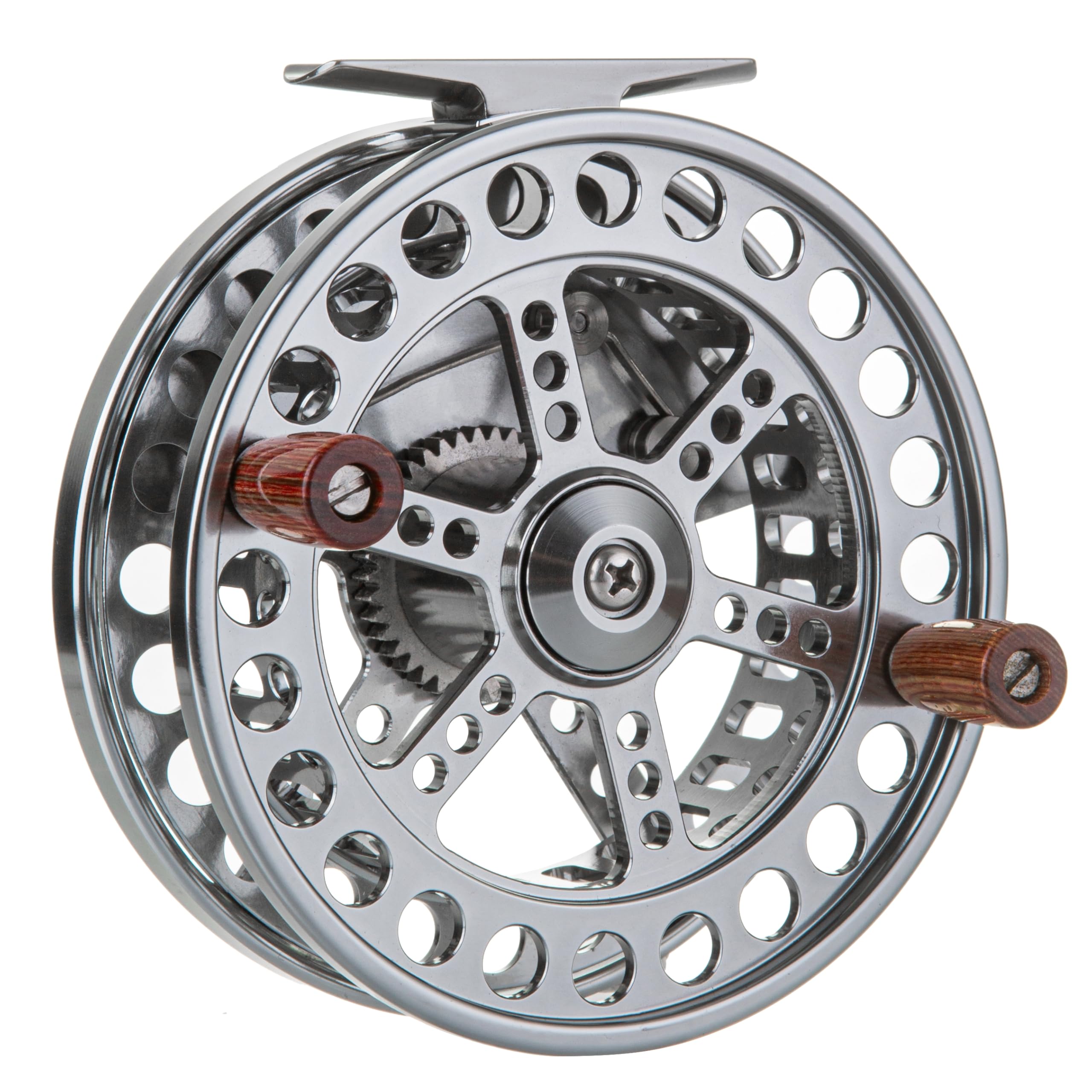 Centerpin Float Fishing Reel, 4.25 Inches, 108mm, CNC Machined Aluminum, Free-Spinning Spool, for Steelhead and Large Trout Trotting Fishing