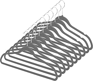Whitmor Spacemaker Suit Hangers S/10, Savvy Gray