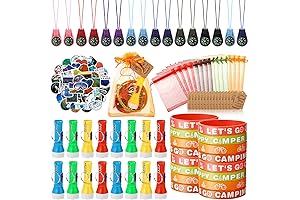 Fumete 130 Pcs Camping Party Favors for a Birthday Camping Adventure with Friends or Family