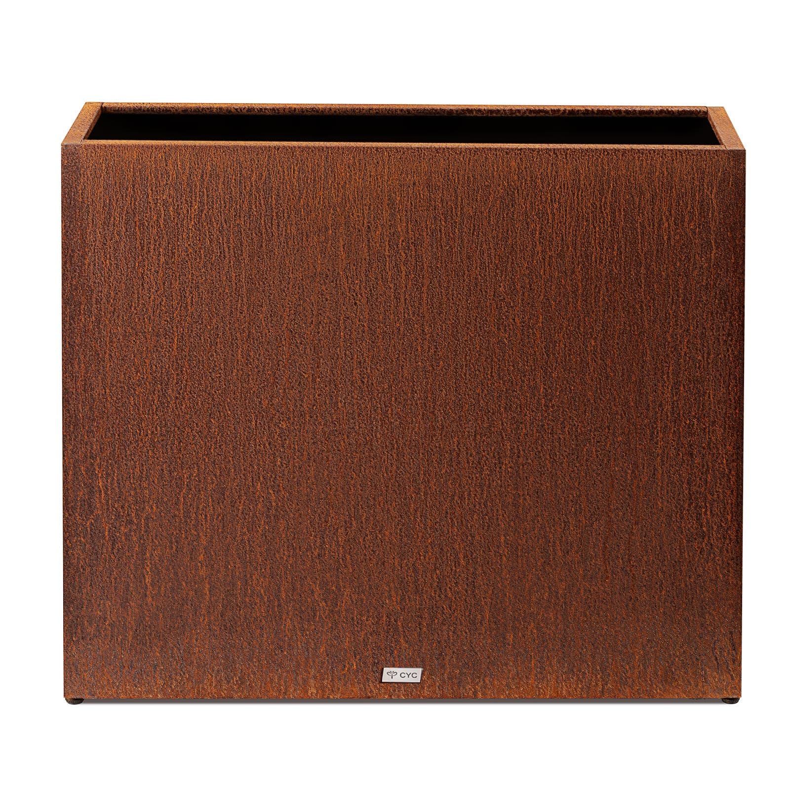 Large Corten Steel Planter Box Outdoor, 30" H x 34" W x 10" D,Tall Rectangular Metal Rusted Planters with Grow Bag,Naturally Rusting Steel Flower Pot,Rustic Décor for Patio,Garden,Deck,Backyard