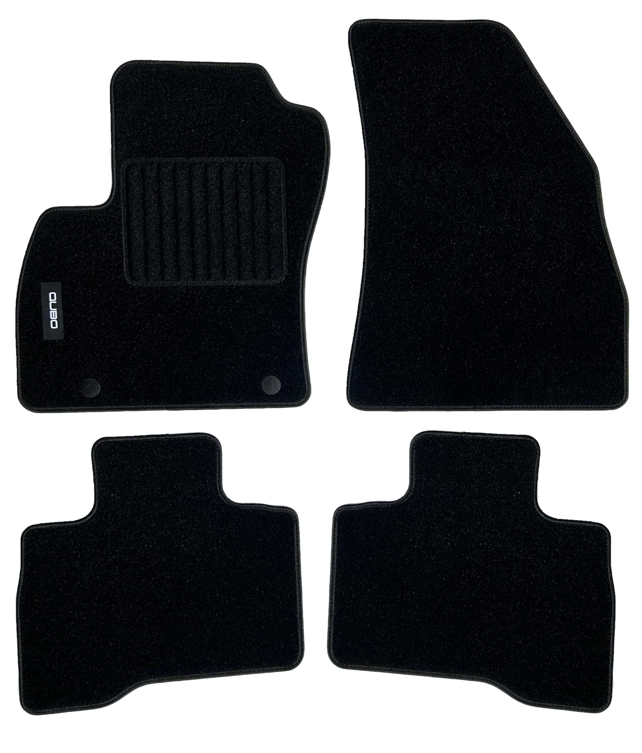 Tappetini Per Fiat Qubo, Moquette Alta Qualità, 2 Pin Di Sicurezza, Made In Italy
