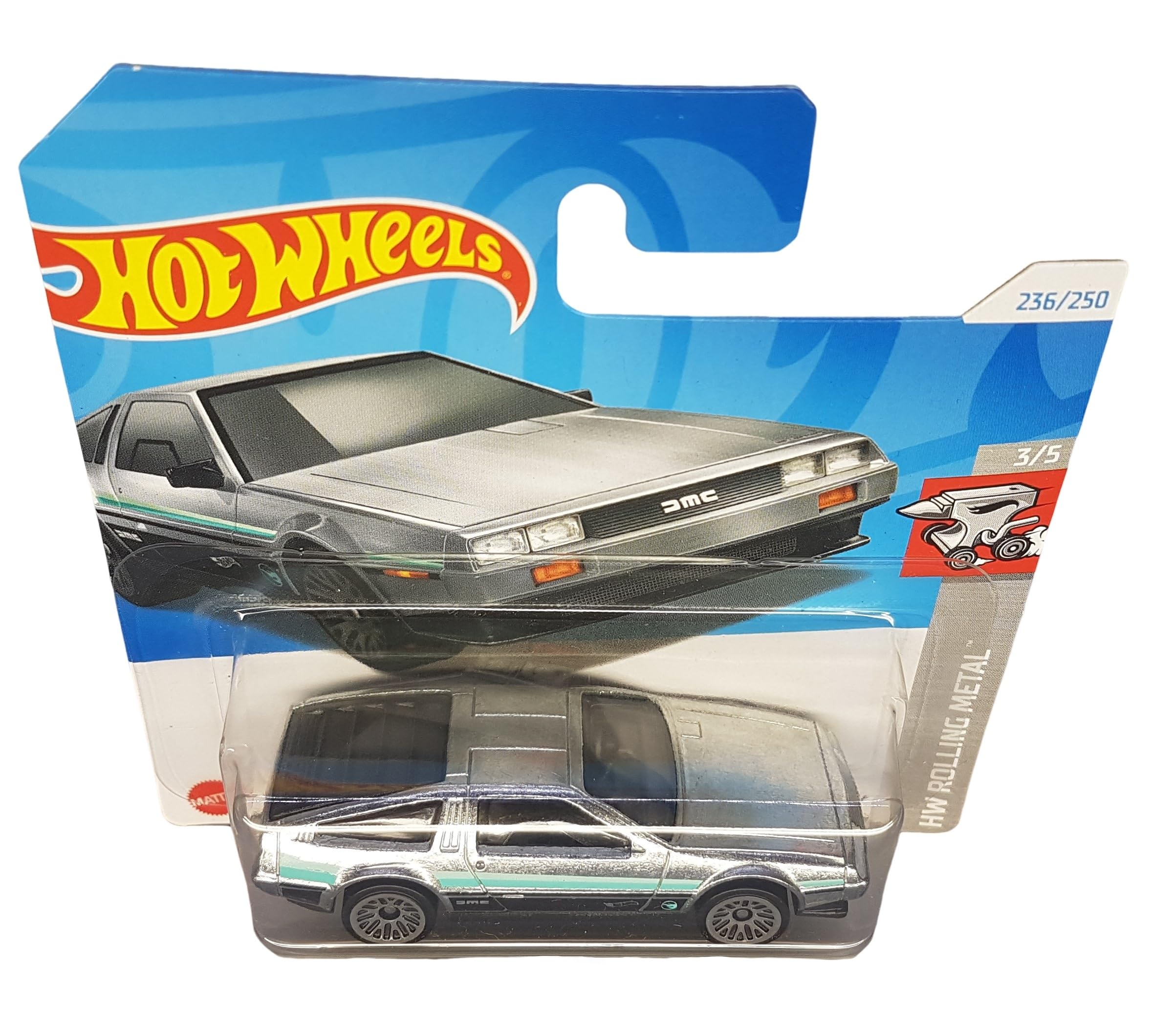Amazon.com: Hot Wheels - DMC Delorean - HW Rolling Metal 3/5