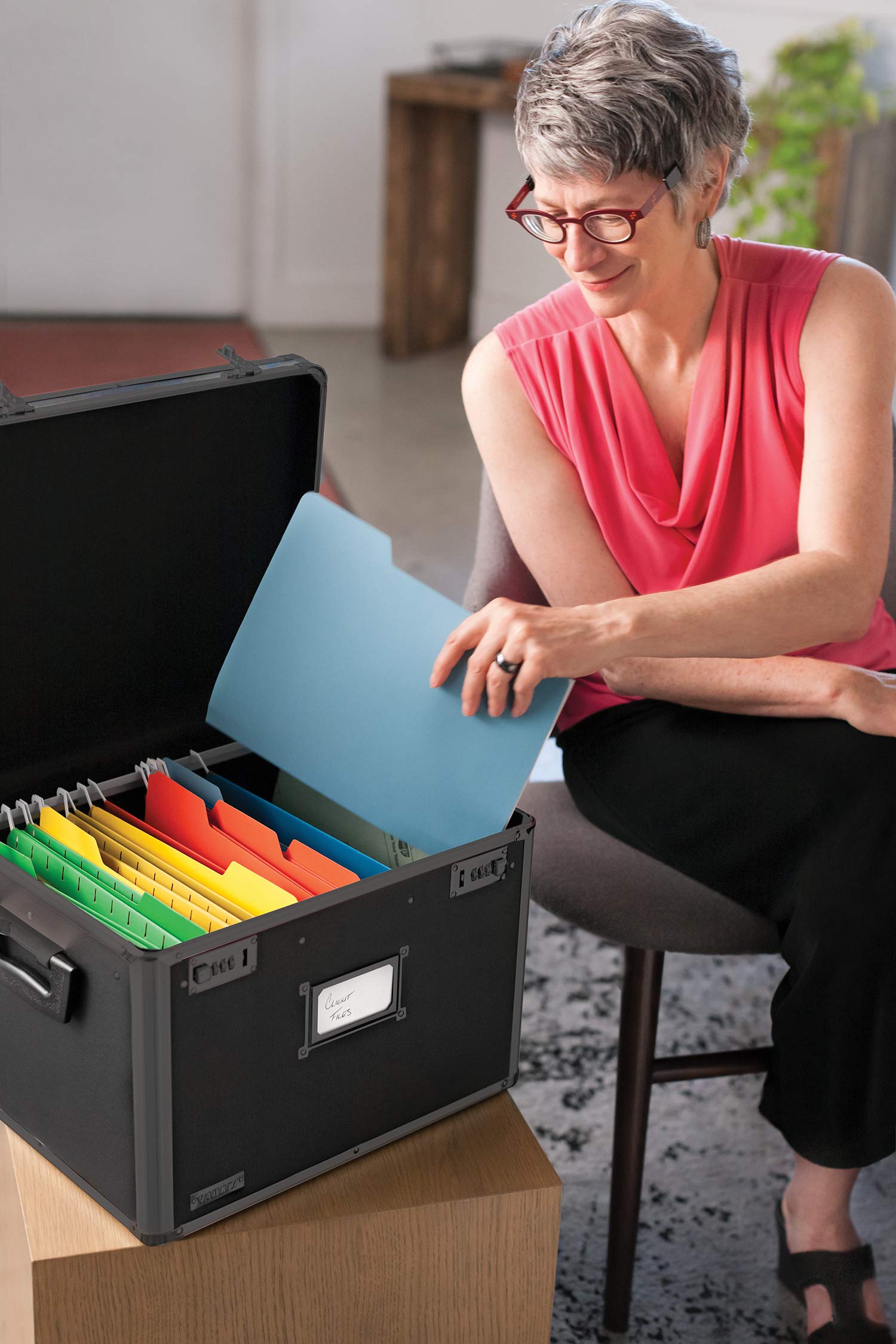 Snapklik.com : Locking File Storage Box, Two-Handled, Letter/Legal File ...