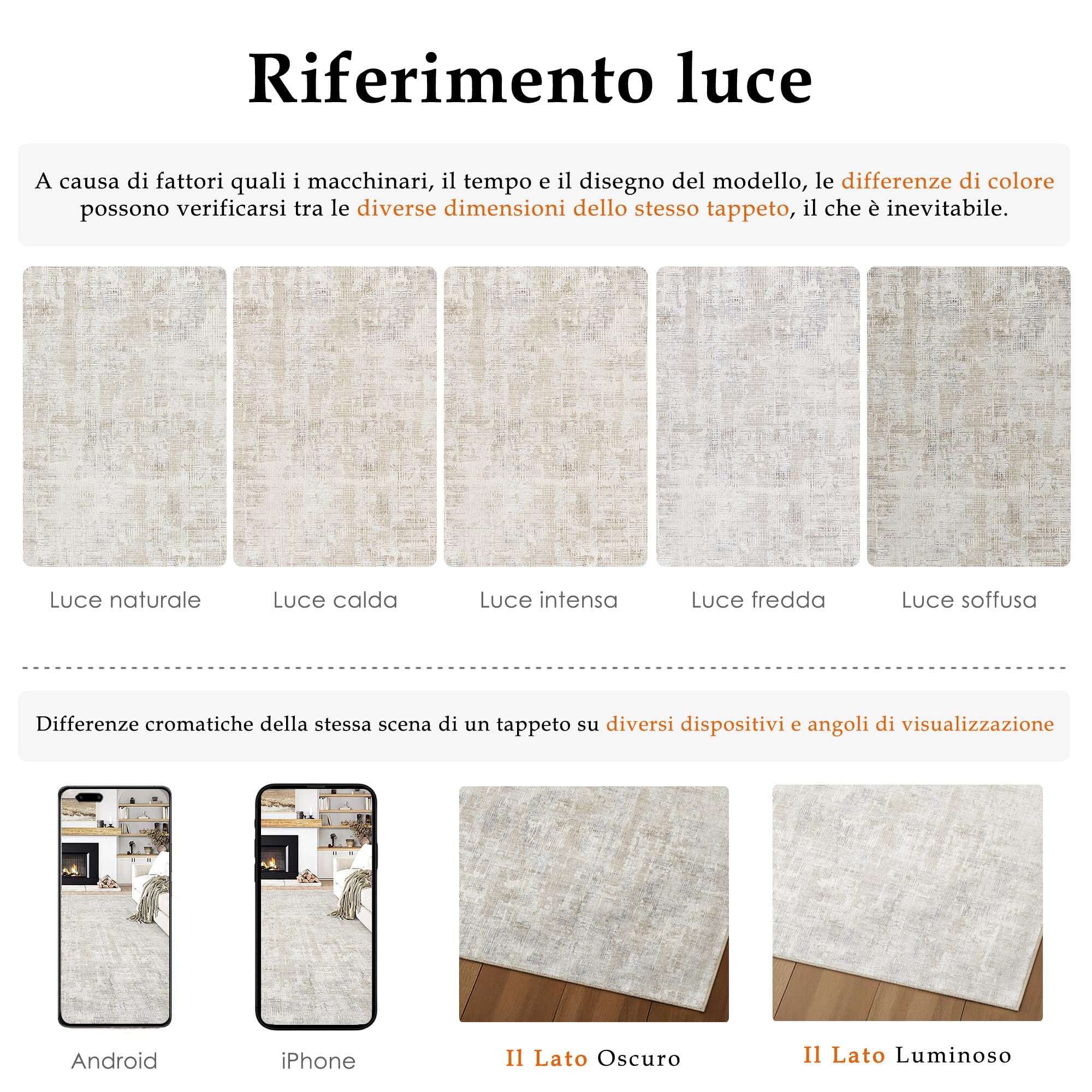 PureCozy Tappeto Salotto 240x300cm Beige Astratto | Lavabile, Antiscivolo, Moderno, Naturale, Grande, Cameretta, Scendiletto, Camera da Letto, Ufficio, Pelo Corto