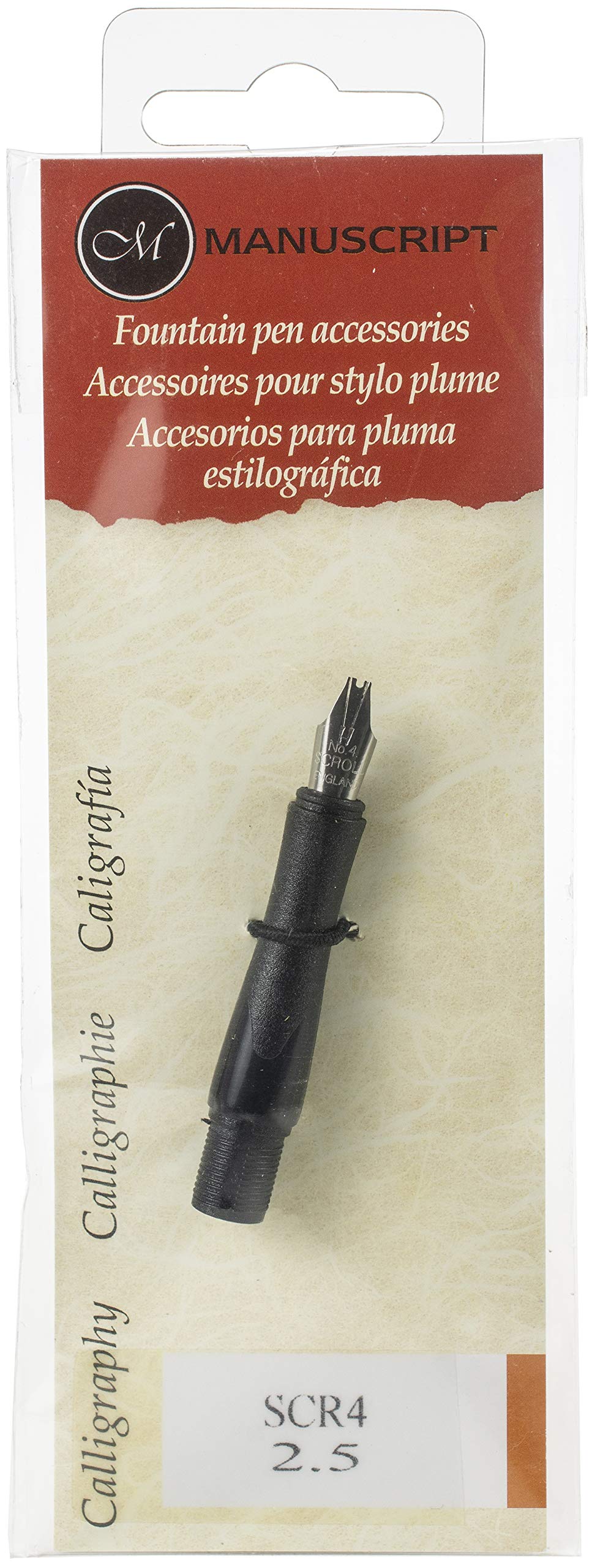 Manuscript Multi Pen Company Classic Nib Section Scroll 4, One Size