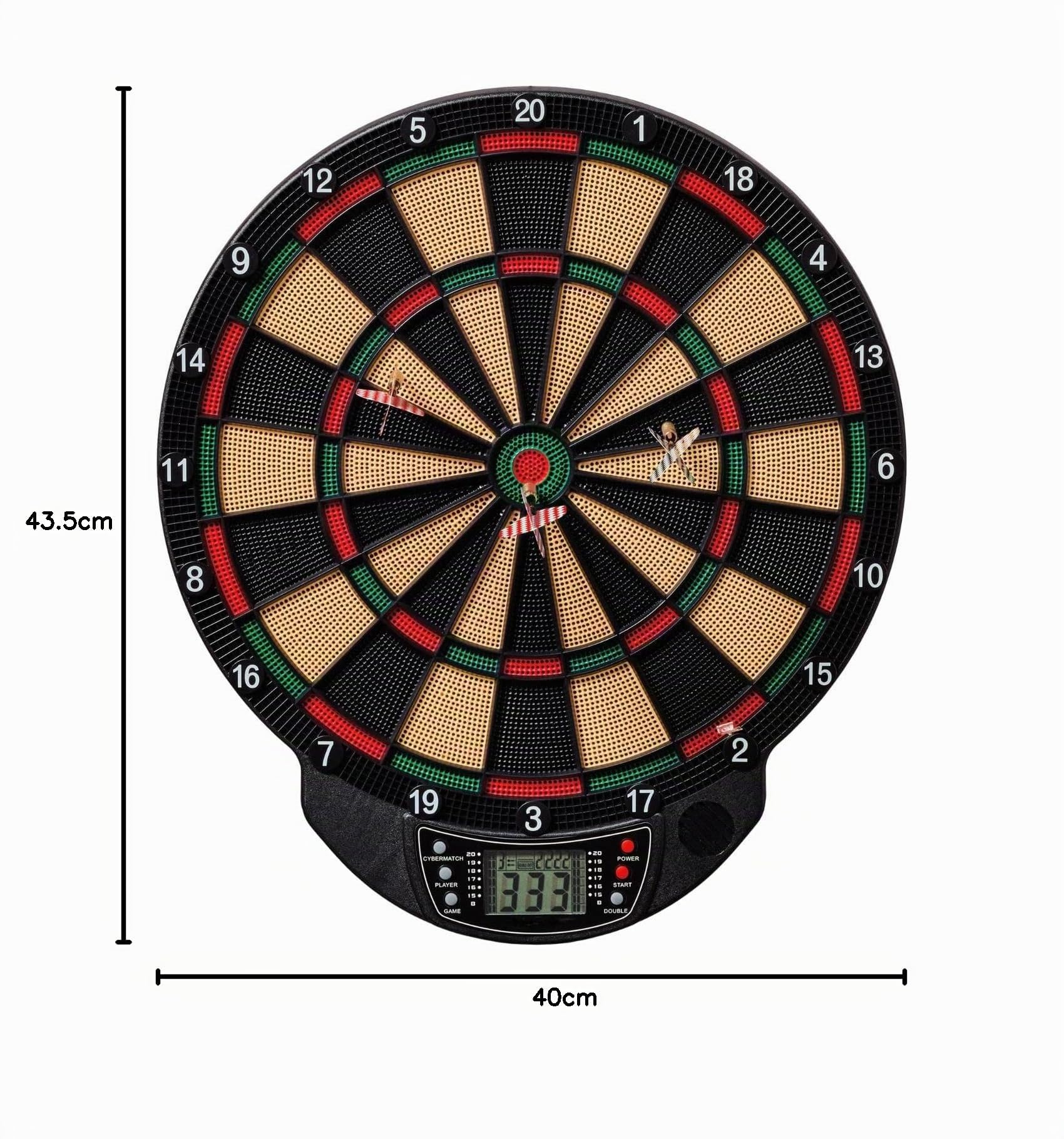 Best Sporting - Bersaglio elettronico per freccette Bristol, con 6 freccette, funzionamento a batteria