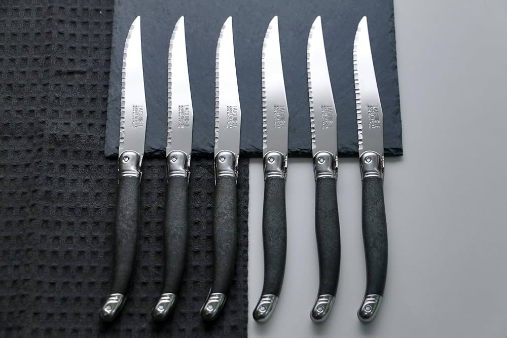 新品 LAGUIOLE ステーキナイフ(ANDRÉ VERDIER) 6本 Amazon.com: Andre Verdier Laguiole Debutant 6 Steak Knife