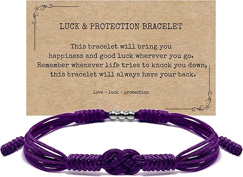 Miniatura 8 de Pulsera de protección infinita, pulsera tibetana Forever Lucky and Safe de varios colores, pulsera de cuerda de surfista para hombres, mujeres