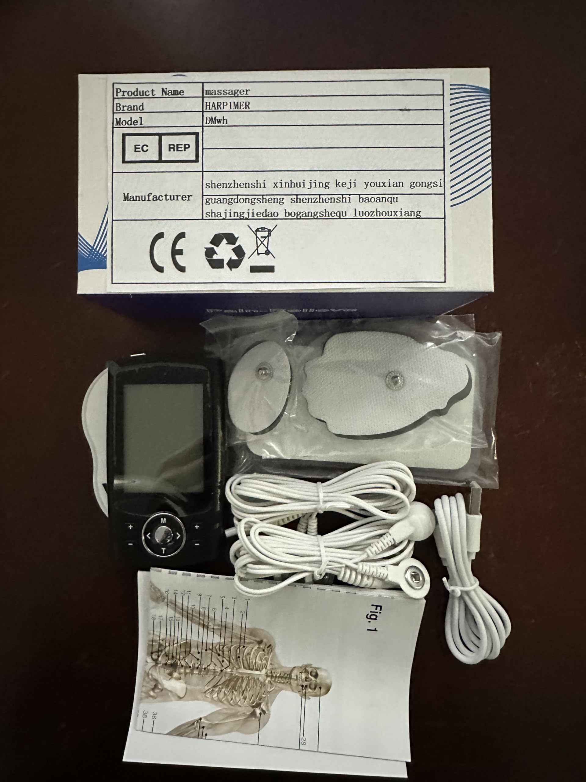TENS/EMS Digital Electroestimulador Muscular, 36 modos 3 en 1, TENS EMS y Función de Masaje con 10 electrodos para aliviar el Dolor de Espalda, Hombros, Piernas y Cuello