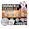 Duracell CR2032 Lithium Coin Batteries 3V (8 Pack) - Up to 70% Extra Life* - Baby Secure Technology & Packaging - For Apple AirTags, Key Fobs, Home Devices, Fitness and Medical Accessories Duracell CR2032 Lithium Coin Batteries 3V (8 Pack) - Up to 70% Extra Life* - Baby Secure Technology & Packaging - For Apple AirTags, Key Fobs, Home Devices, Fitness and Medical Accessories
