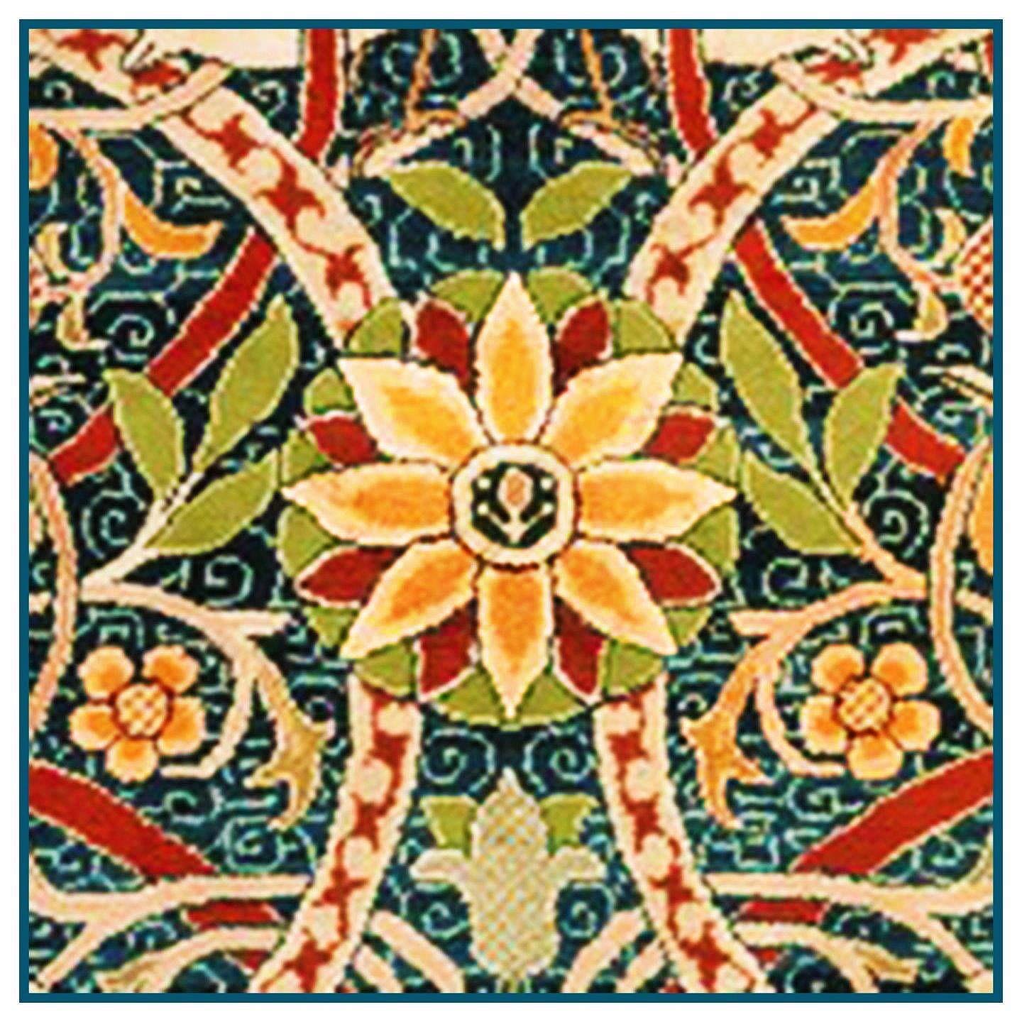 Orenco Originals William Morris Bullerswood Detail Design Counted Cross Stitch Pattern