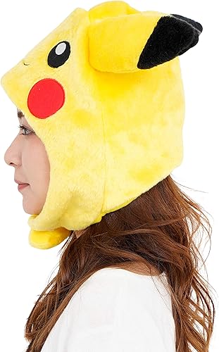 Miniatura 3 de SAZAC Sombrero Kigurumi - Pokemon - Pikachu - Gorro acogedor para disfraz - Tamaño adulto