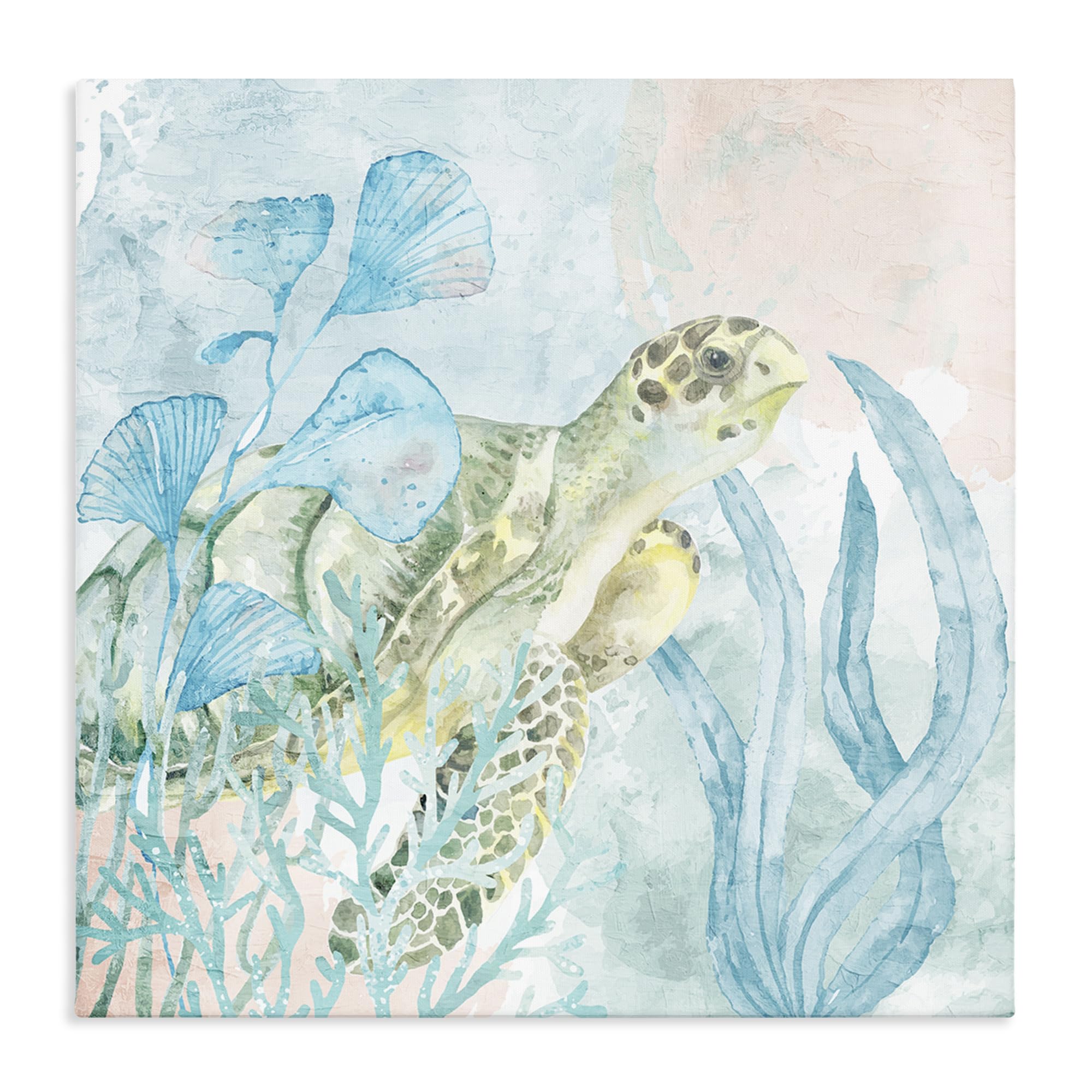 'Sea Swim Turtle'| Canvas Art