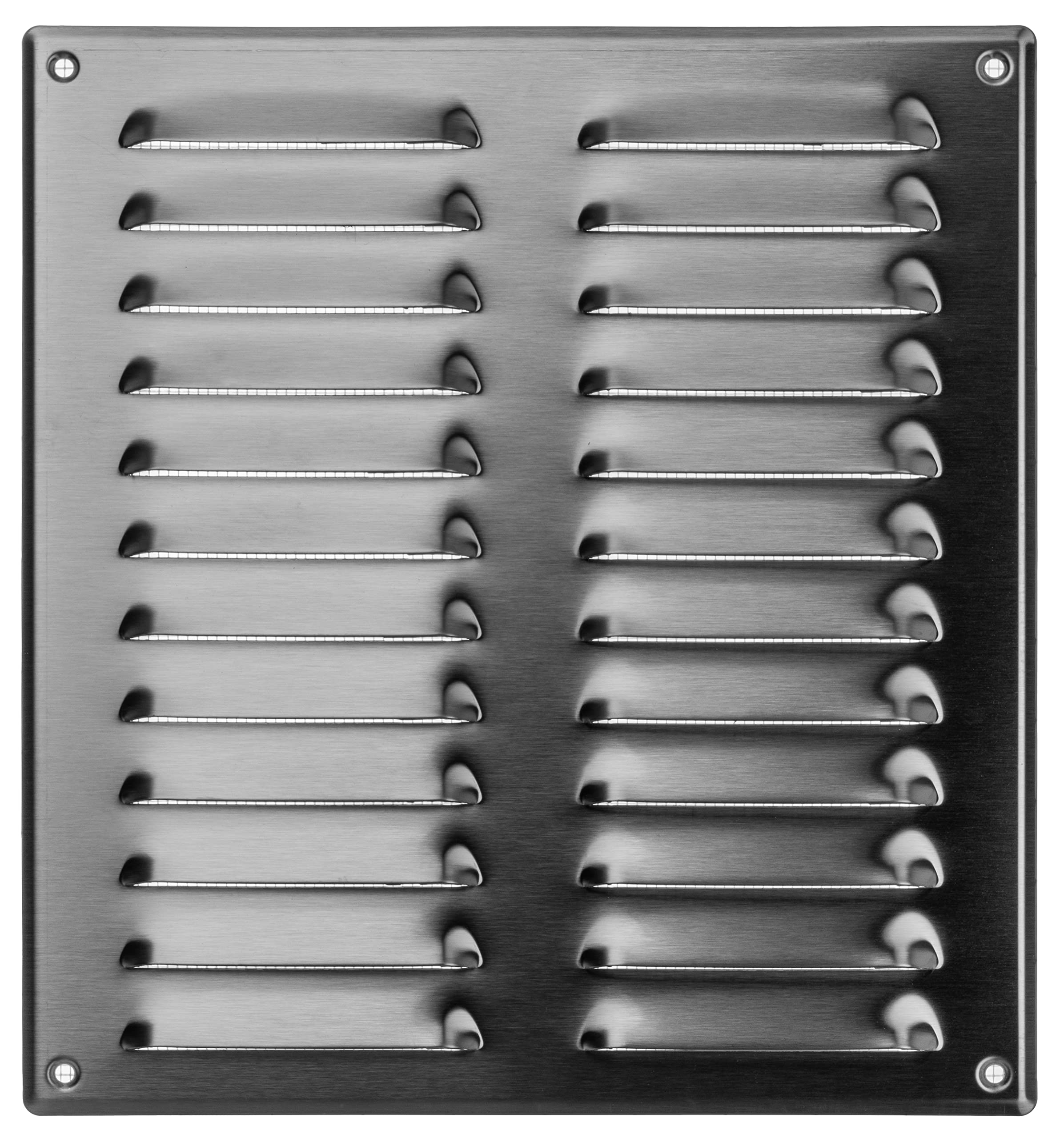 Lirast Stainless Steel 260X280mm / 10X11 Inch Metal Ventilation Grille - Air Vent Cover With Insect Mesh