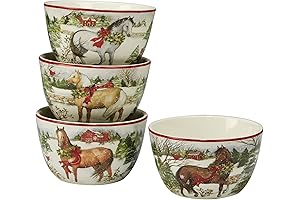 Christmas on the Farm Ice Cream Bowl Set