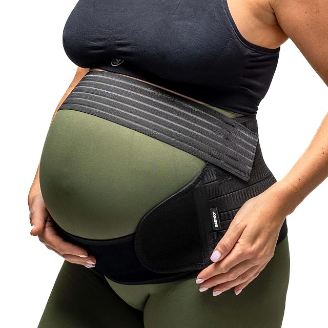 BABYGO Pregnancy Support Belt Maternity Belly Band for Back Pelvic Hip Pain Relief Adjustable Bump Support
