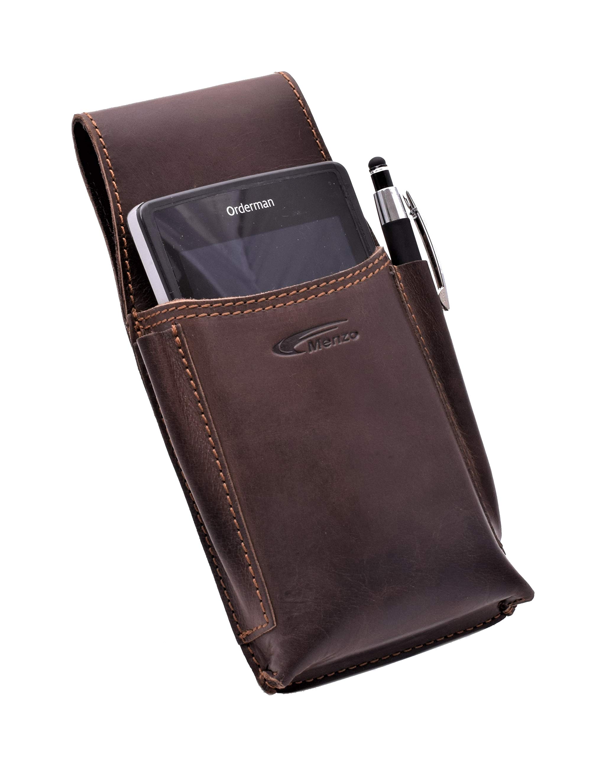 Menzo Marsupio per computer gastro-computer, cameriere, fondina per cameriere, braun, 22 cm