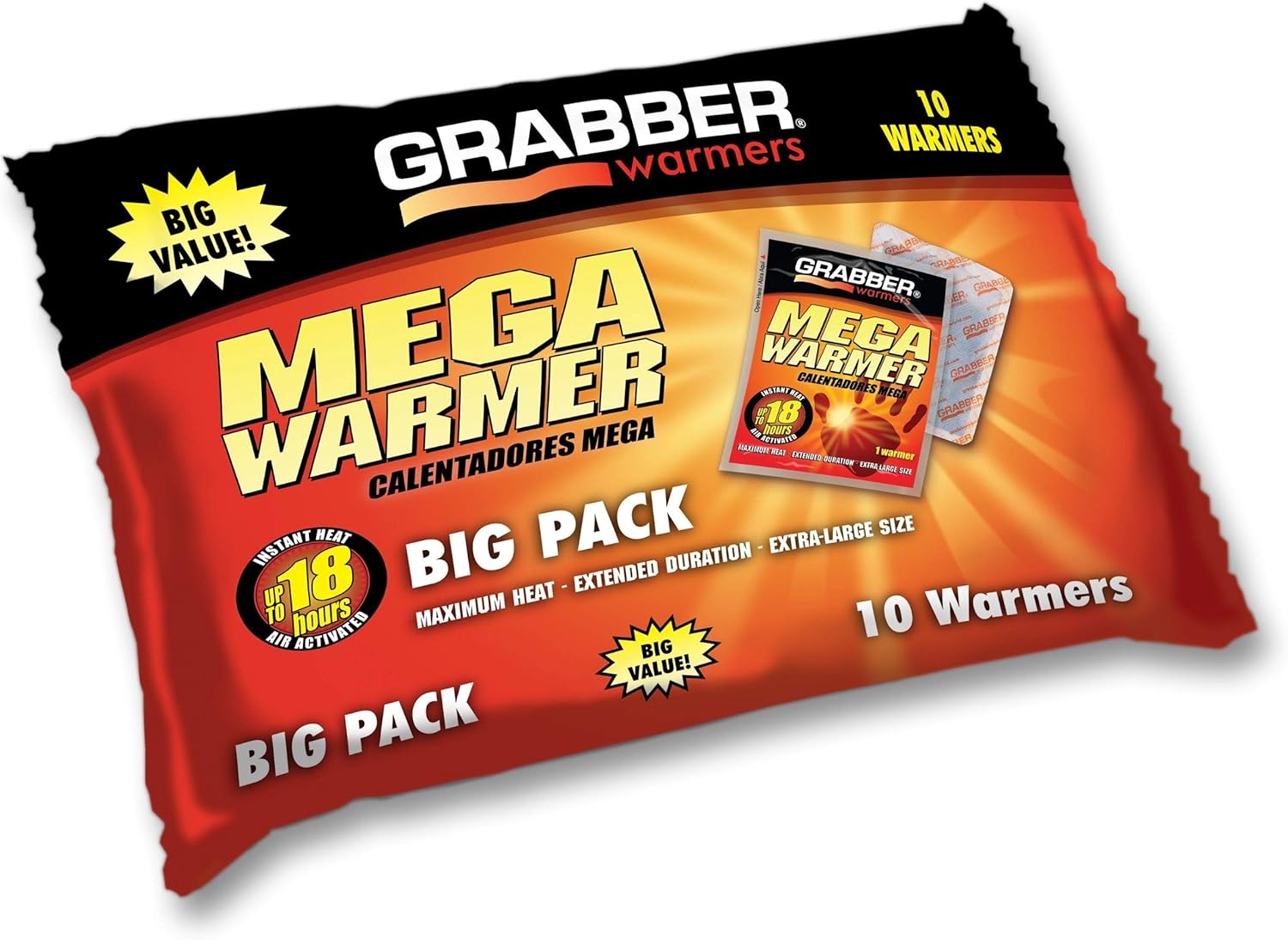 Grabber 18-Hour Body Warmers Value Pack – 10 Units for Comfort Grabber 18-Hour Body Warmers Value Pack – 10 Units for Comfort