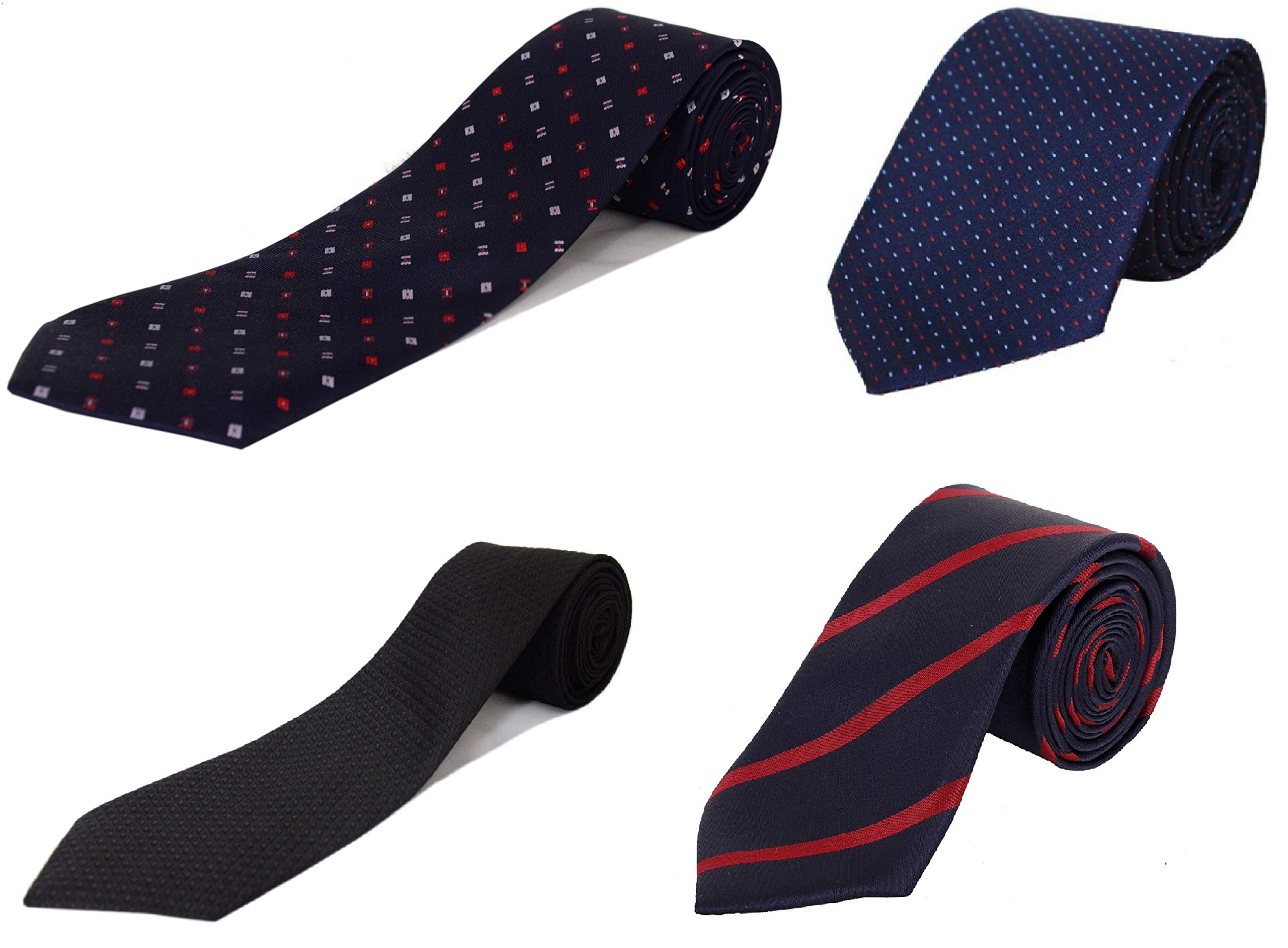 alcove...refine your image Alcove Pack Of 4 Designer Formal Tie For Men And Boys(2.75'' Broad)-picture-38