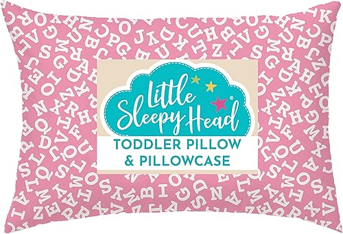 Little Sleepy Head Almohada con funda para niños pequeños, tiene el mejor apoyo para el cuello al dormir, ergonómica, son las mejores almohadas para