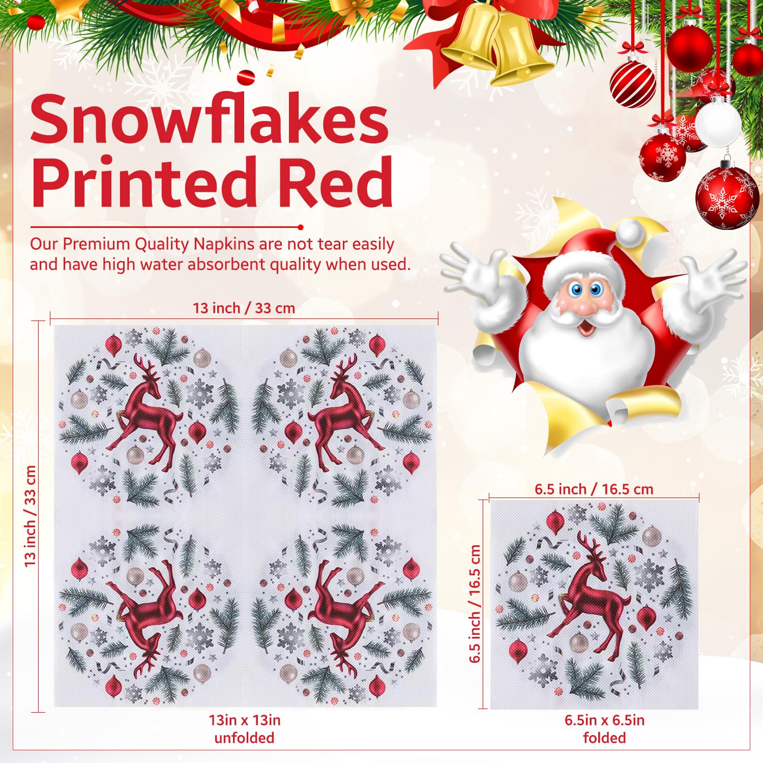 Foodservice Towels, 1-Ply, 12.25 x 21, White/Red Stripe, 200/Carton