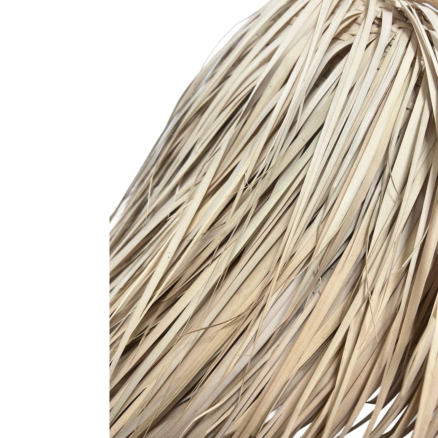 Lampadario in foglia di palma intrecciata Ø45xH35 cm – Paralume naturale fatto a mano stile boho chic etnico – Artigianale in fibra vegetale per interni ed esterni Illuminazione decorativa 0906251602