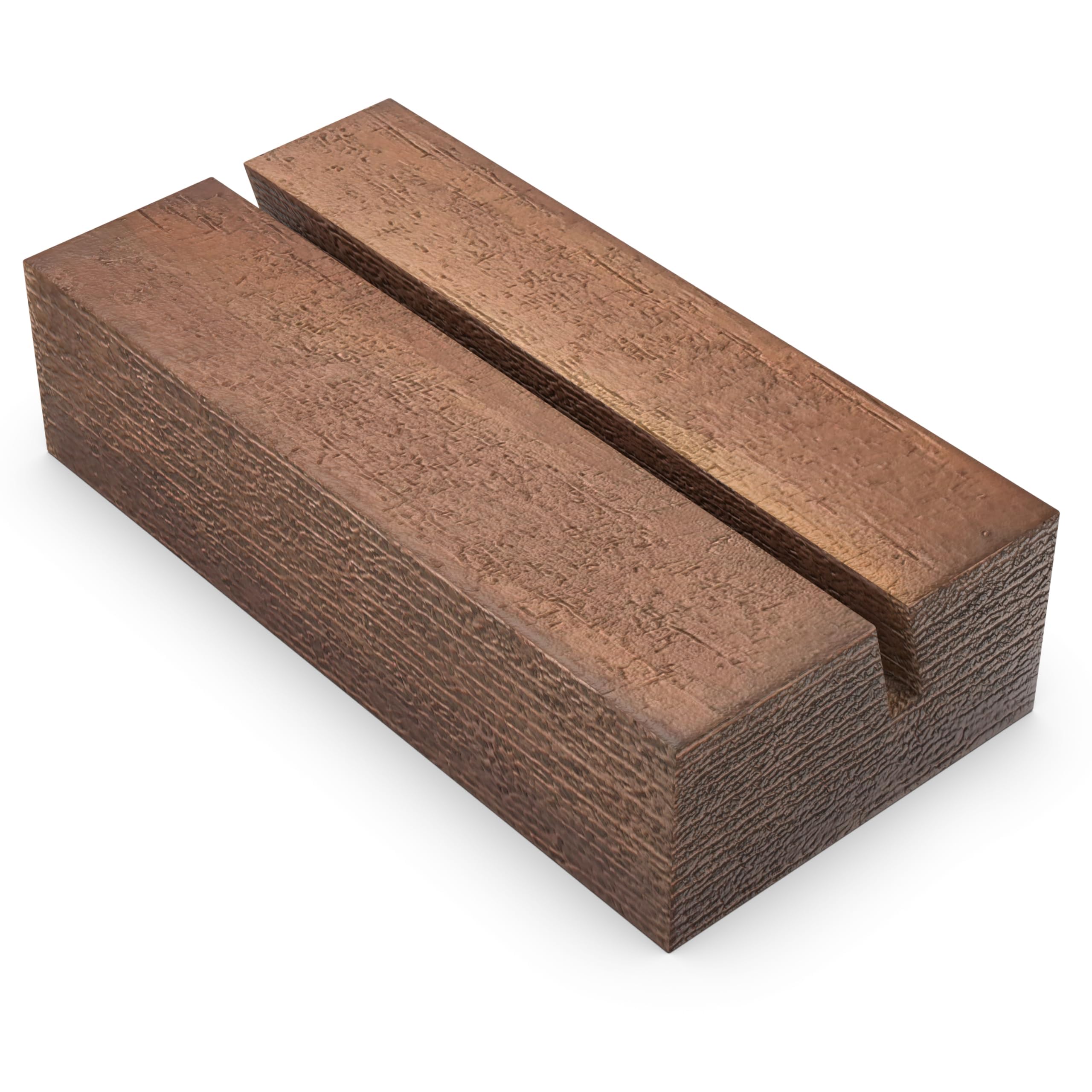 12 Pack Wood Place Card Holders - Table Number Holders - Brown Wooden Table Numbers Holder for Photo - Cards Display Stands for any Decor - Perfect for Cafe Wedding Shop Party Events Retail Shop Home