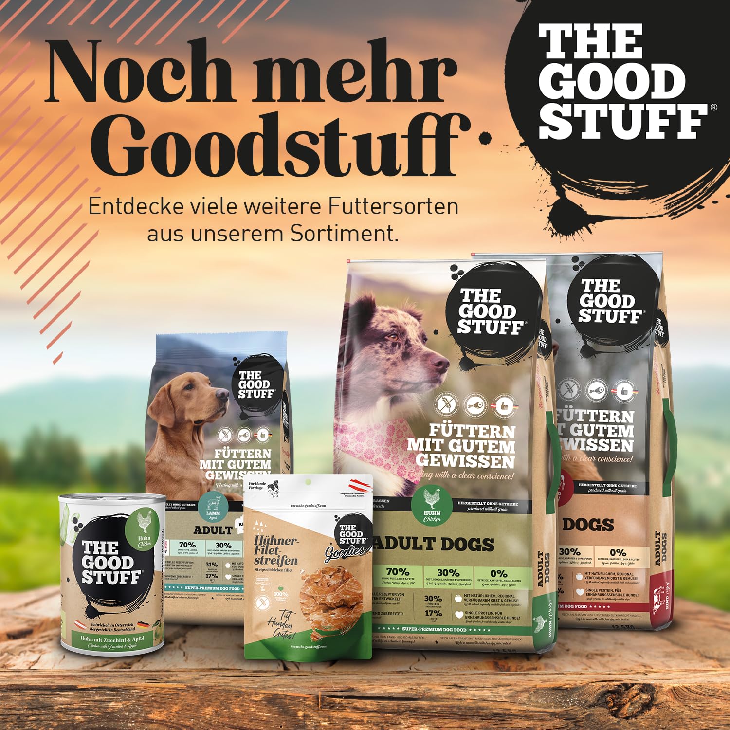 The GOODSTUFF Lachs (Adult) 12,5 kg | Hochwertiges Hundetrockenfutter getreidefrei | Mit frischem Lachs | Hundefutter trocken für ausgewachsene Hunde | Super-Premium Trockenfutter für Hunde