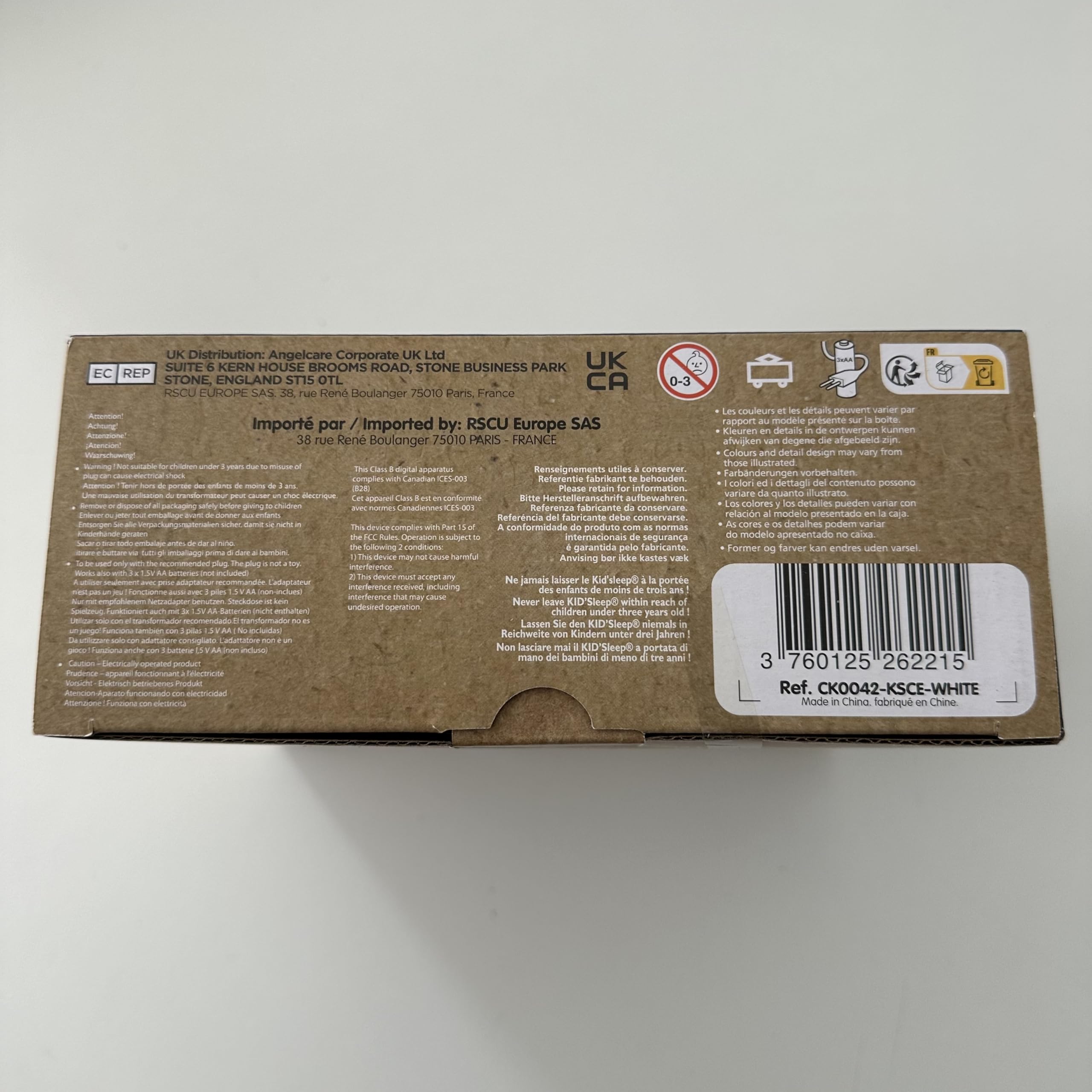Pabobo – Indicador de Despertador Kid'Sleep Essential, para Dormir más Tiempo y tapprivilegiar el Tiempo. Luz Nocturna educativa. Programación fácil, Bloqueo de los Padres. Modo Silencio o Alarma de