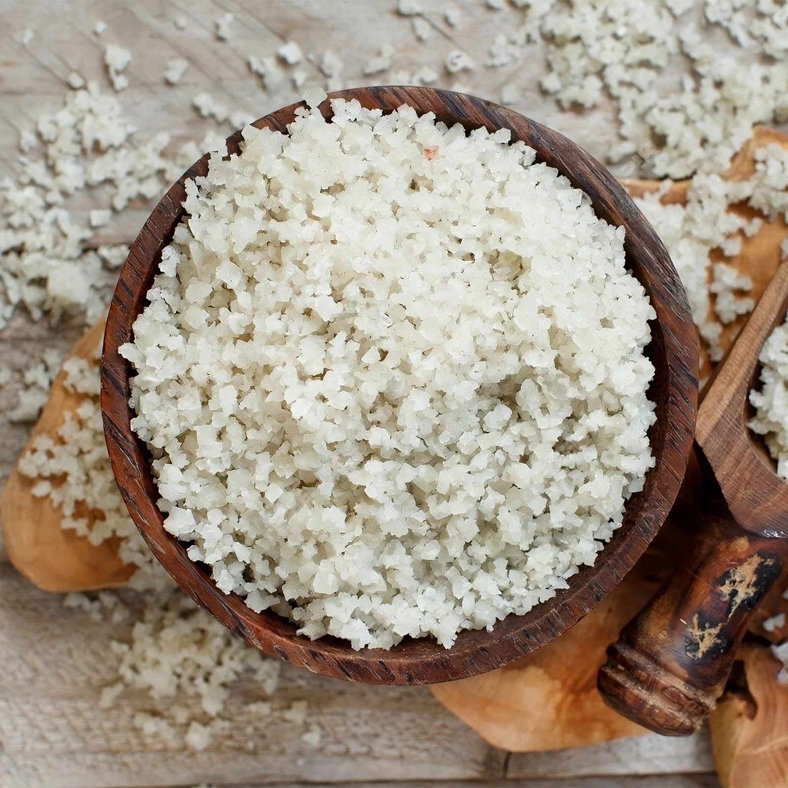 Sale Celtico Grigio Di Guérande, Pacchetto convenienza da 2 kg di sale grigio di Guerande fino e grani, Sale Celtico o Bretone, sale naturale 100% non raffinato, Italia Spezie