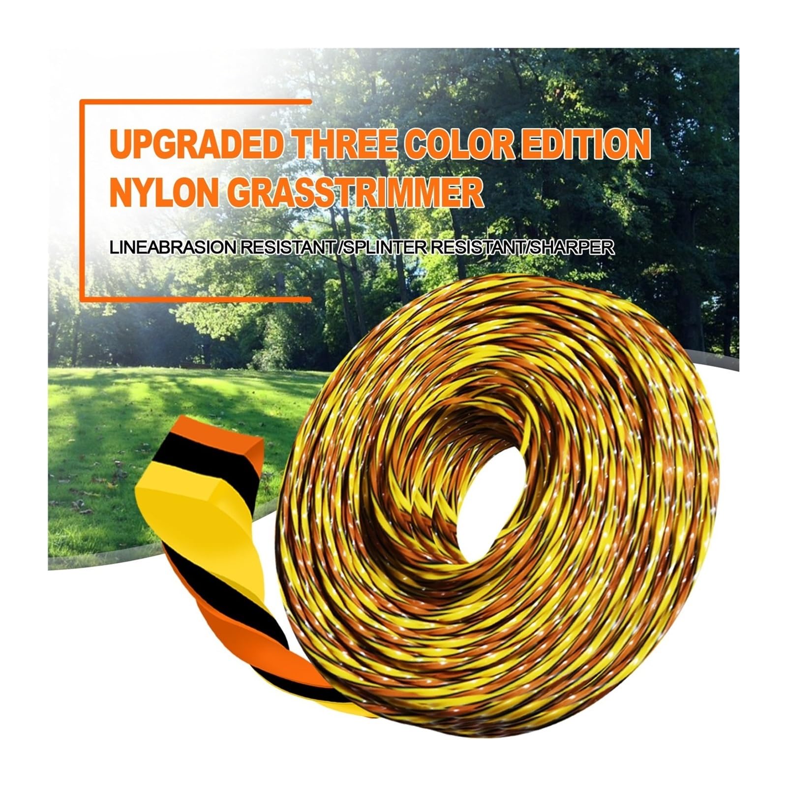 Filo Taglio, Filo Nylon a Spirale per Macchina diserbo 15m | Per brushcutter, diametri disponibili 2.7mm, 3mm, 4mm(C 15m,2.4mm)