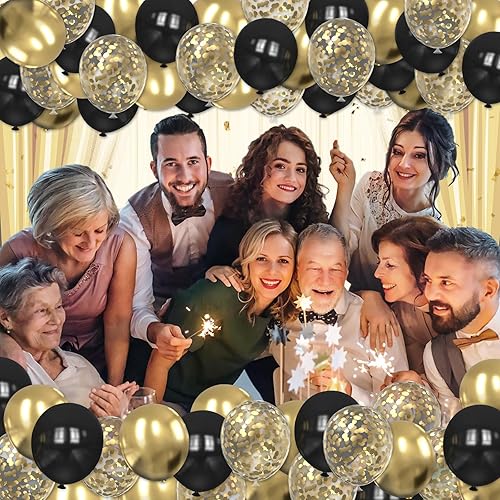 Miniatura 3 de 90 globos de confeti de oro rosa globo cromado metálico de 12 pulgadas globos de confeti transparente de alta calidad globos de látex gruesos con