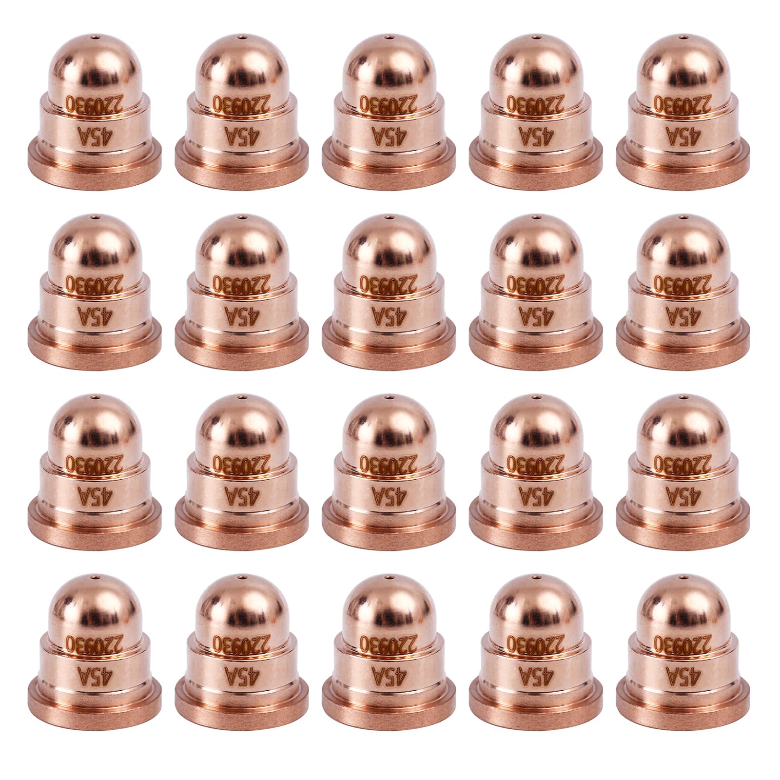 20Pcs 220930 Fine Cut Nozzle Tip 45A Fit for Hypertherm PMX 45XP/65/85/105 Plasma Cutting Torch Consumables
