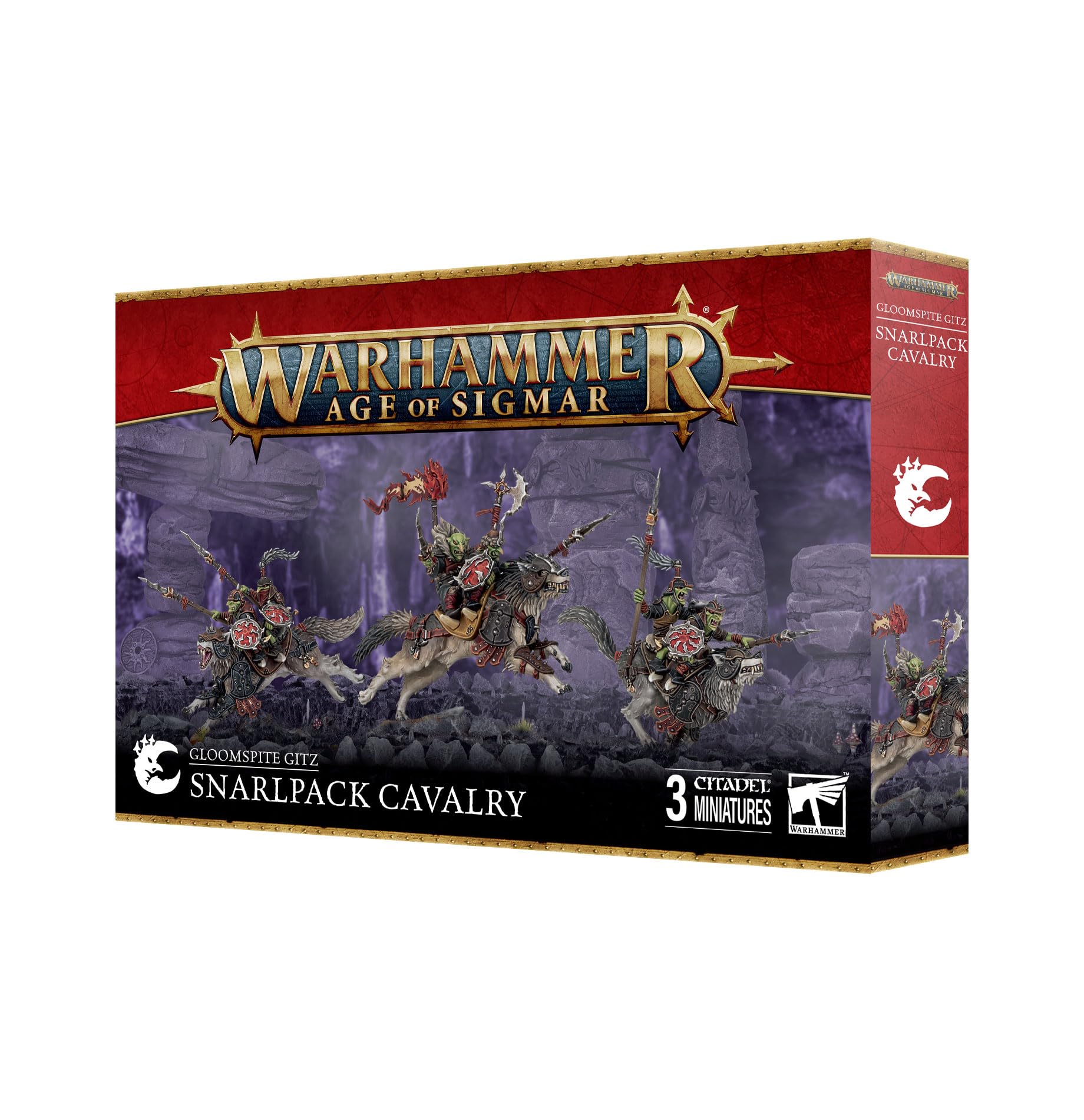Games Workshop - Warhammer - Age of Sigmar - Gloomspite Gitz: Snarlpack Cavalry, Multicolor