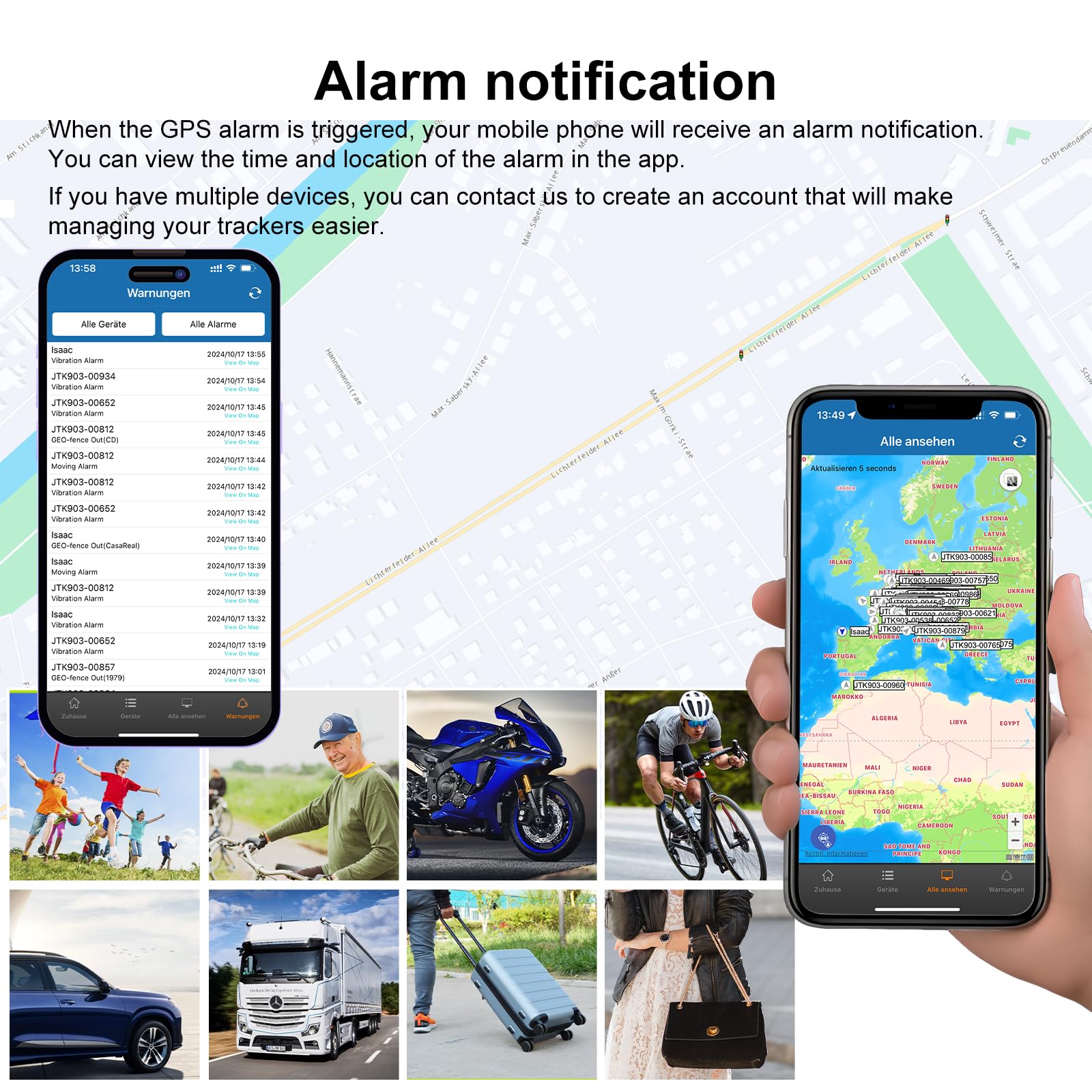 Winnes Mini GPS Tracker per Auto 4G TK901 Micro Spia Localizzatore GPS con Magnetico APP Senza Abbonamento compatibile iOS&Android，Geofence Allarme Tracking in tempo reale per Auto/Bambino/Bagaglio