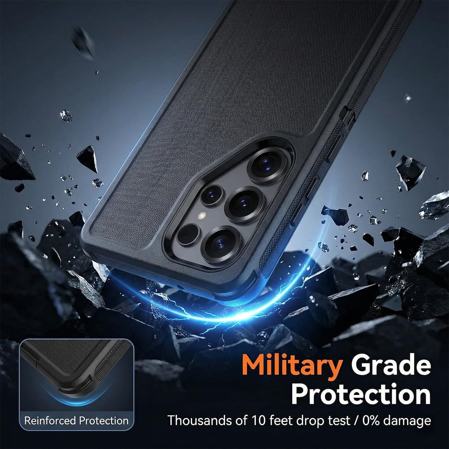 Defender - Custodia compatibile con Samsung Galaxy S26 Ultra, con clip da